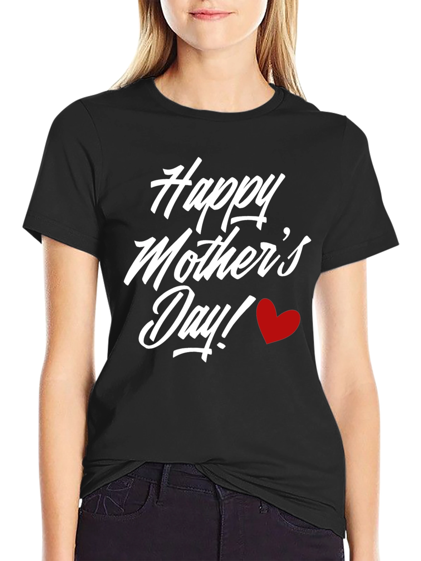 Happy Mothers Day T-Shirt Heart Design