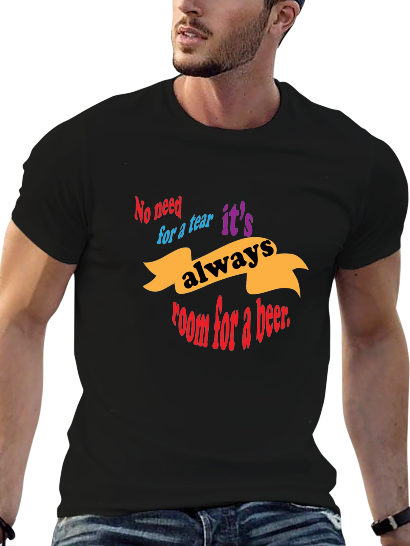 Always Room For a Beer Black T-Shirt
