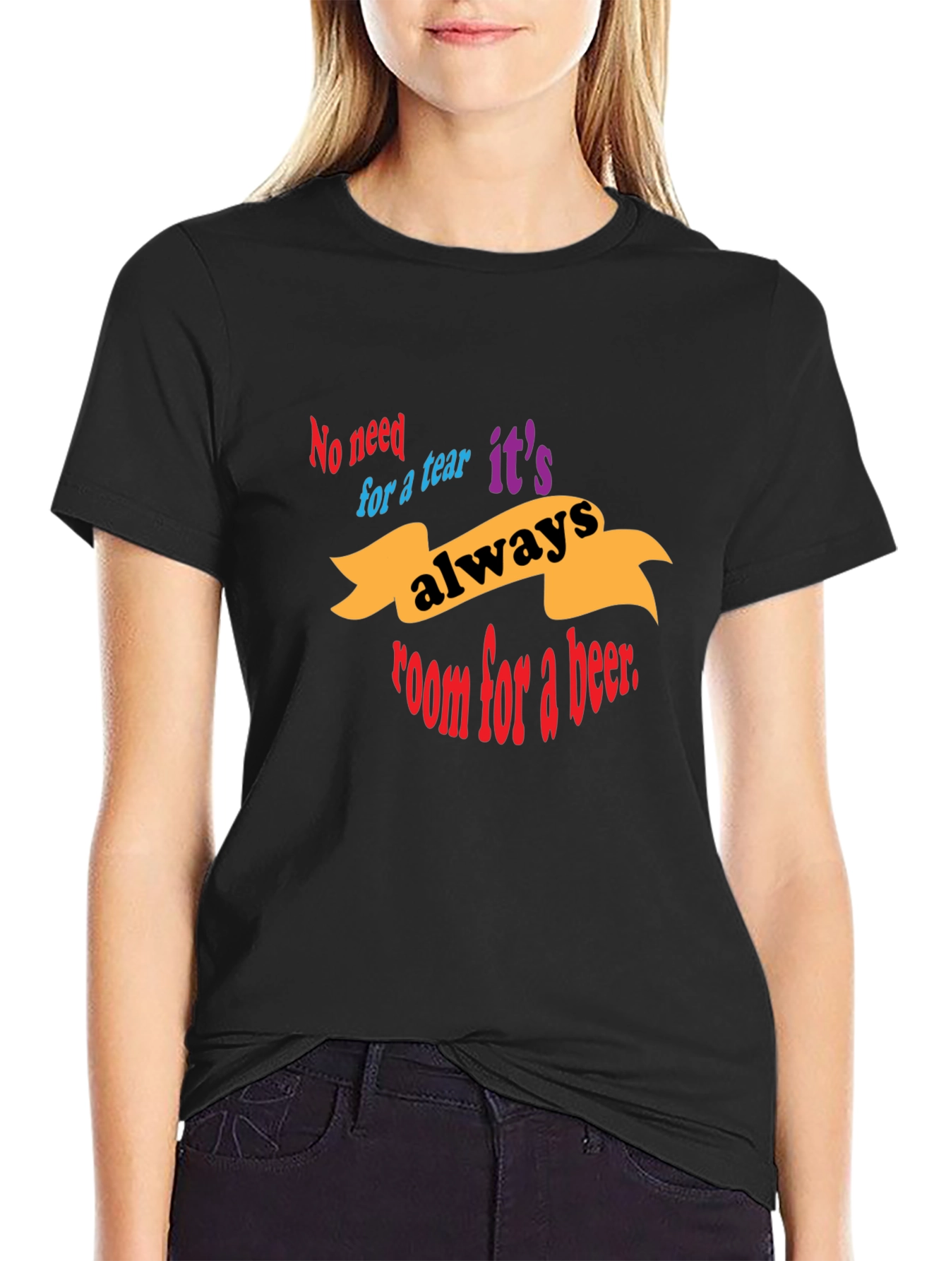 Always Room For a Beer Black T-Shirt