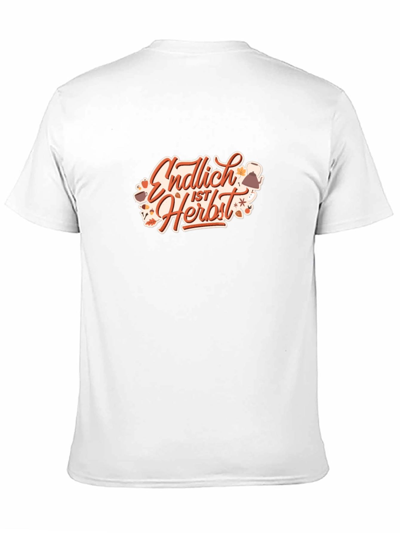 Autumn Is Here Graphic Tee - Black Cotton T-Shirt