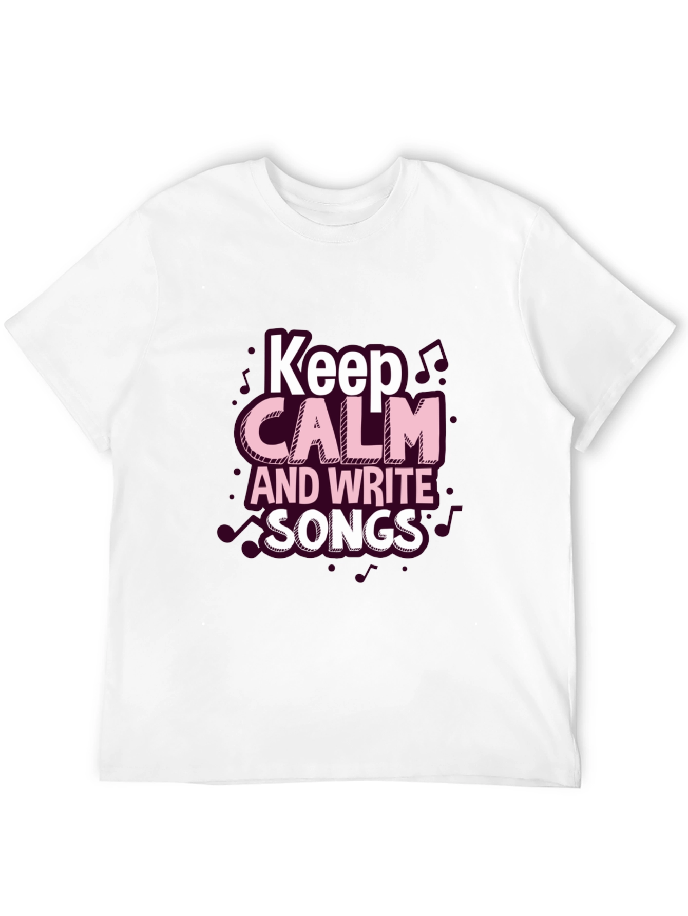 Keep Calm & Write Songs Black T-Shirt