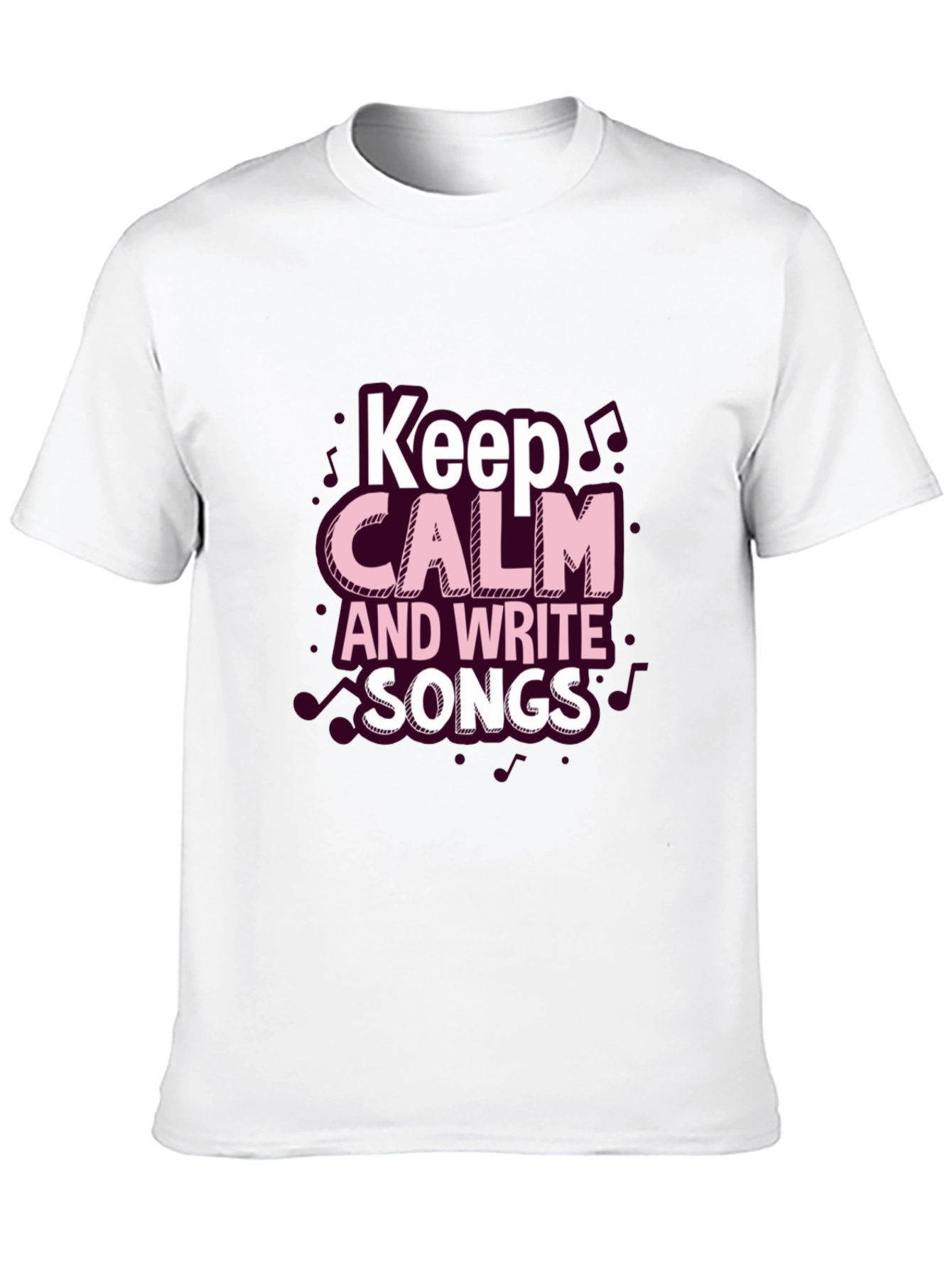 Keep Calm & Write Songs Black T-Shirt