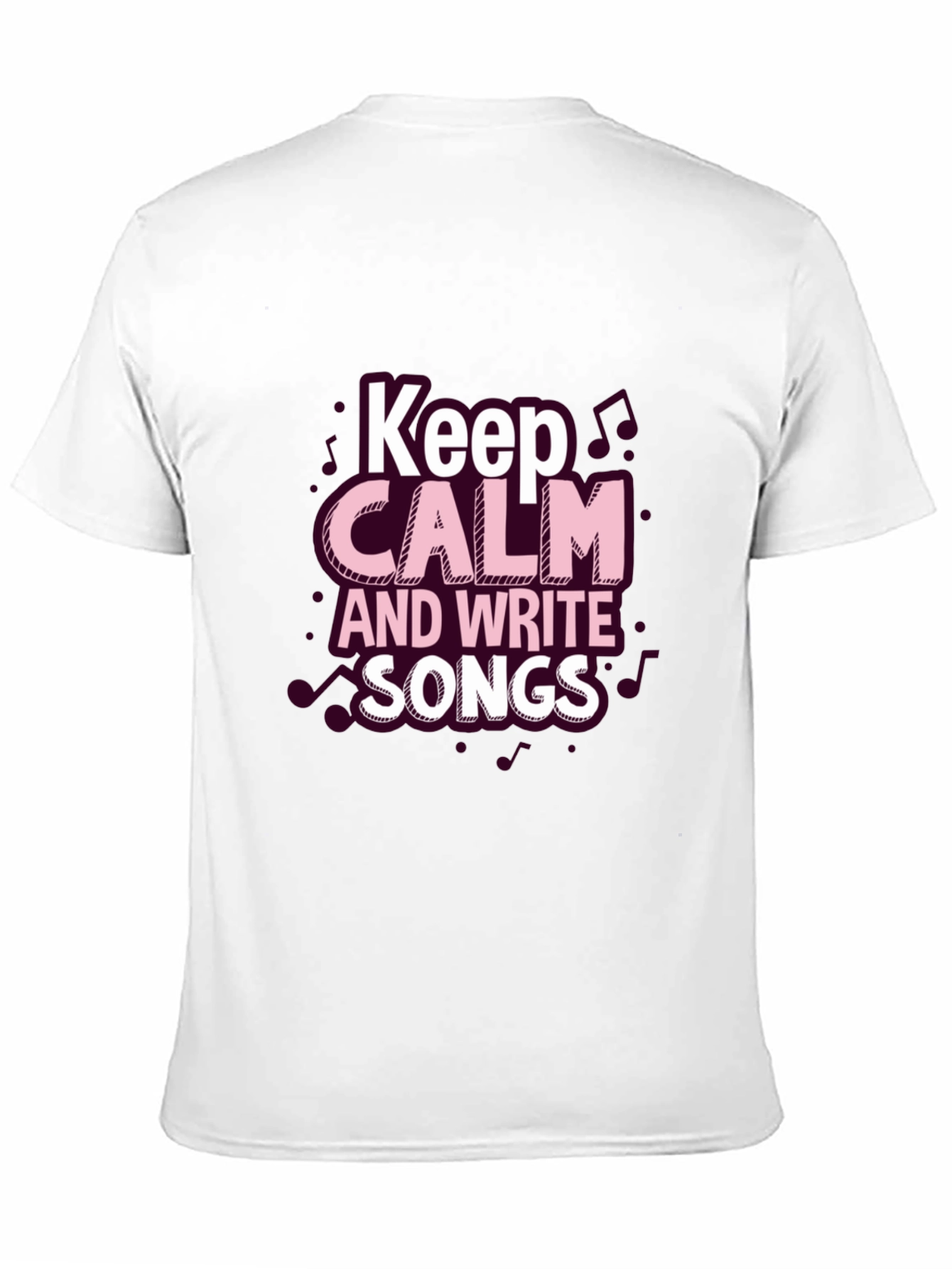 Keep Calm & Write Songs Black T-Shirt