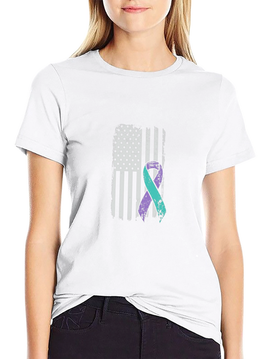 American Flag Suicide Prevention T-Shirt