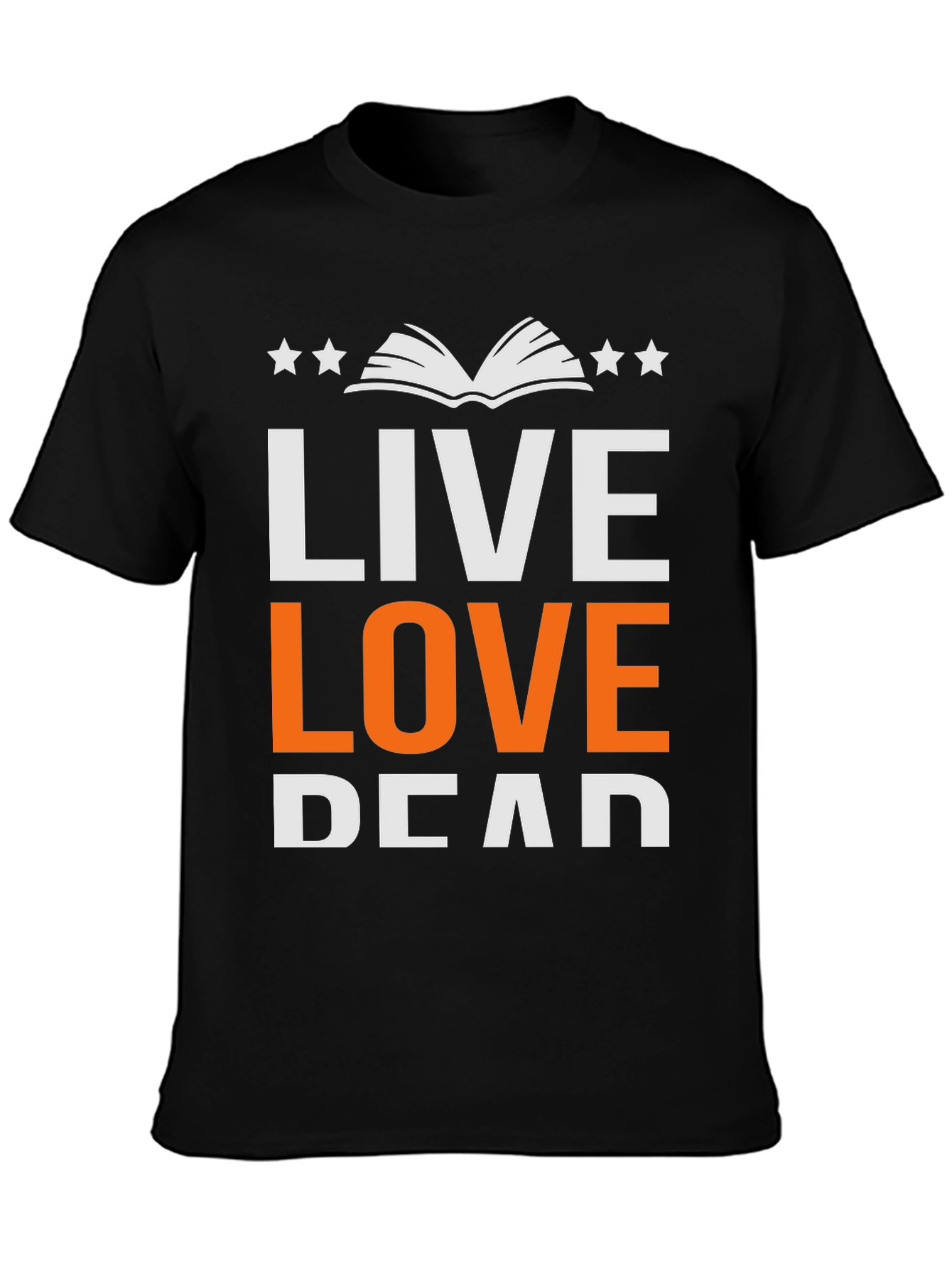 Live Love Read Bookworm Graphic Tee