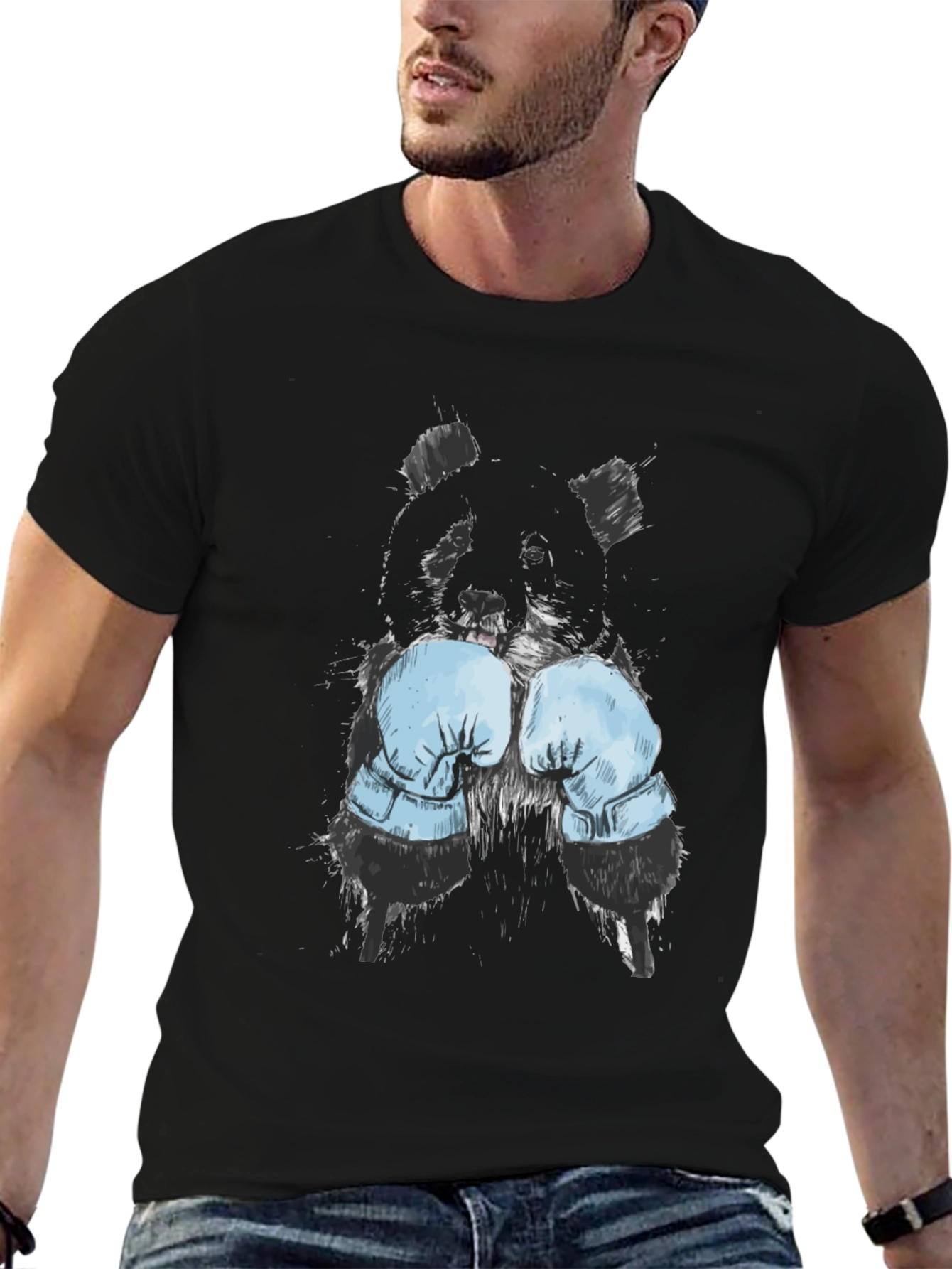 Boxer Panda Graphic T-Shirt