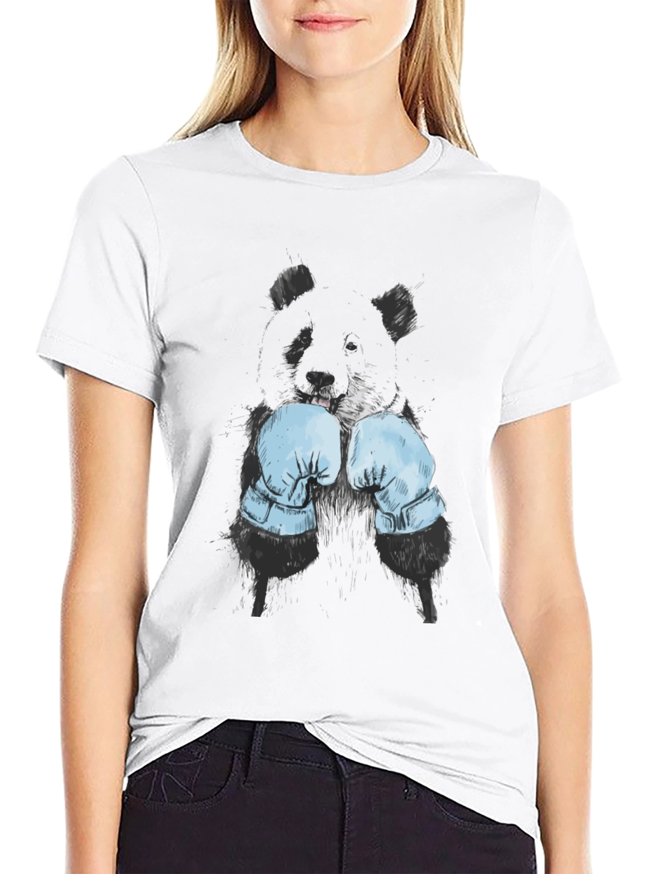 Boxer Panda Graphic T-Shirt