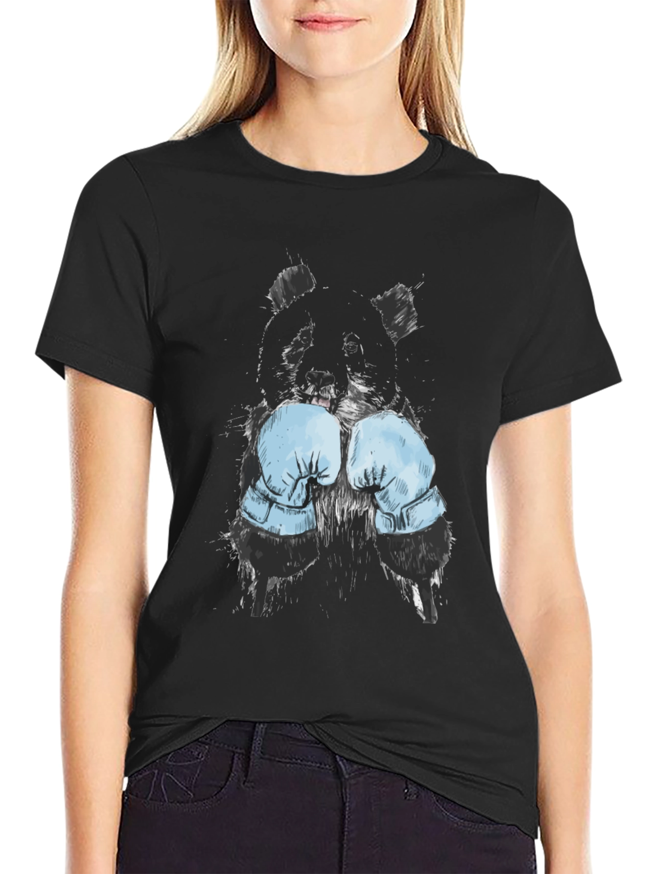 Boxer Panda Graphic T-Shirt