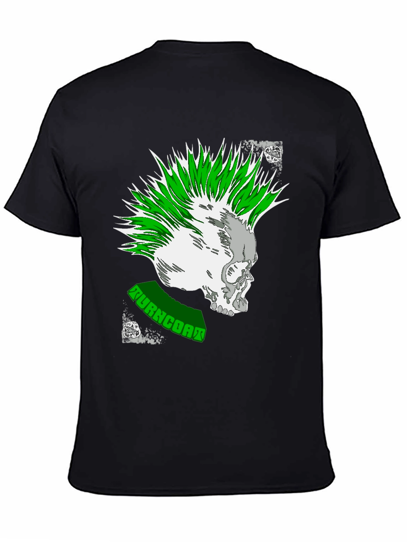 Punk Rock Skull Graphic Tee - Turncoat Band Shirt