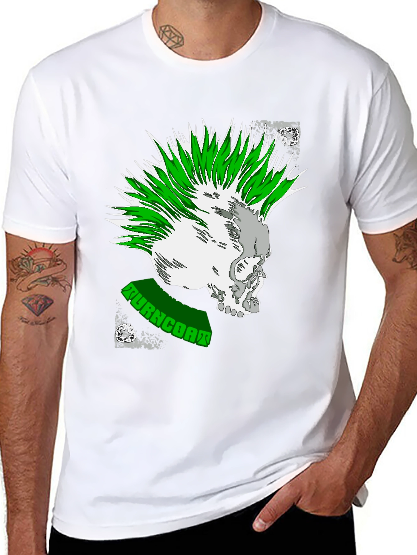 Punk Rock Skull Graphic Tee - Turncoat Band Shirt