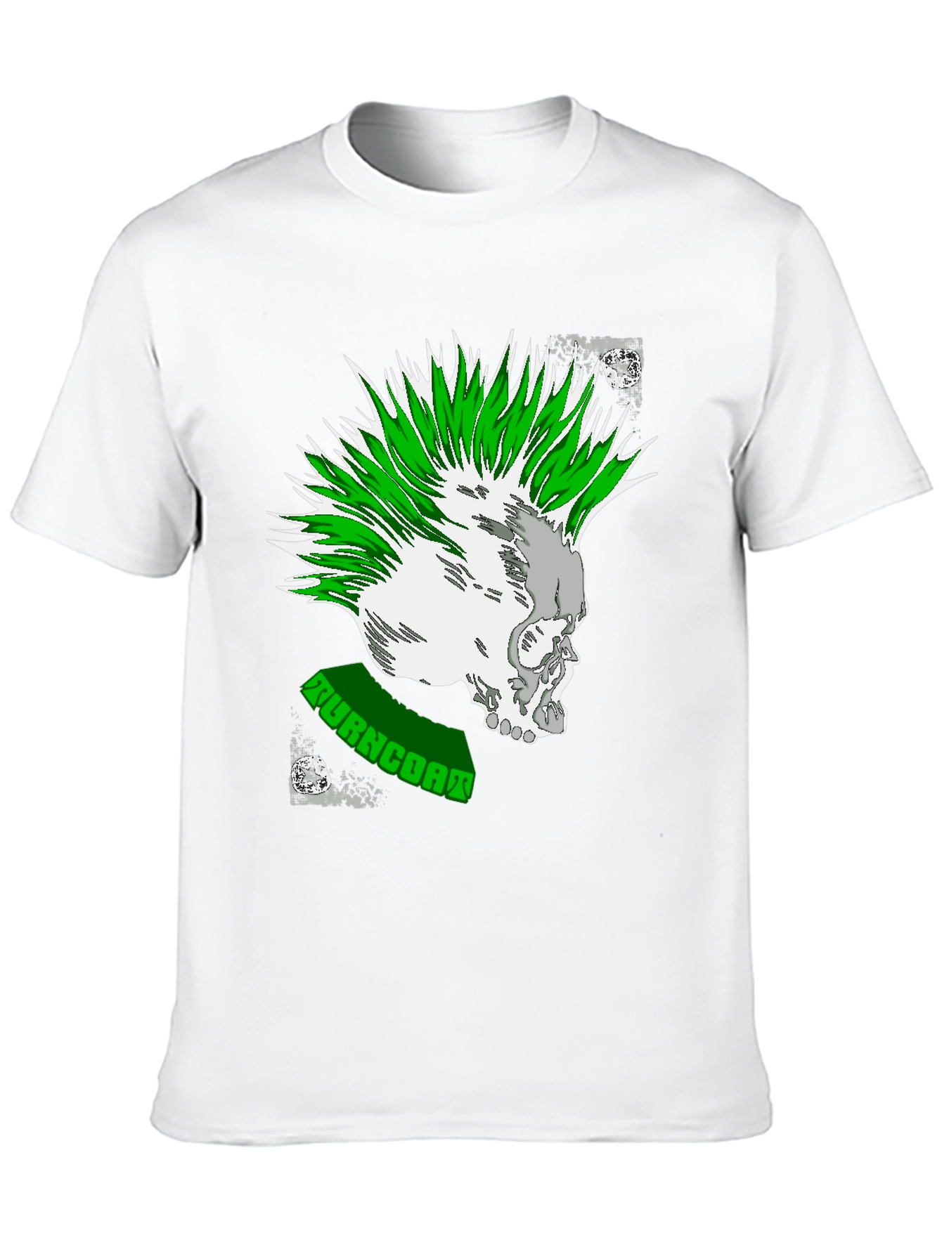 Punk Rock Skull Graphic Tee - Turncoat Band Shirt