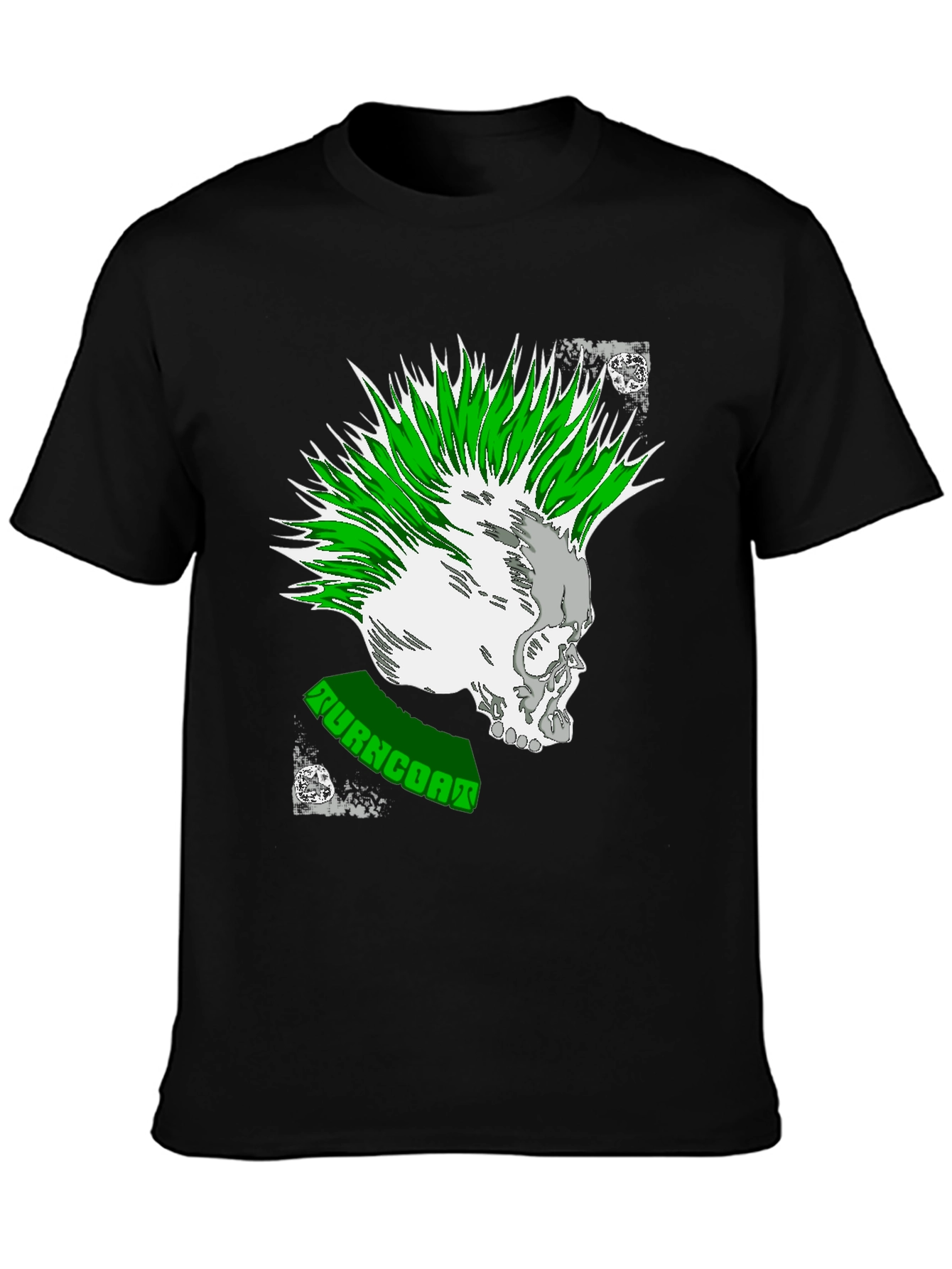 Punk Rock Skull Graphic Tee - Turncoat Band Shirt