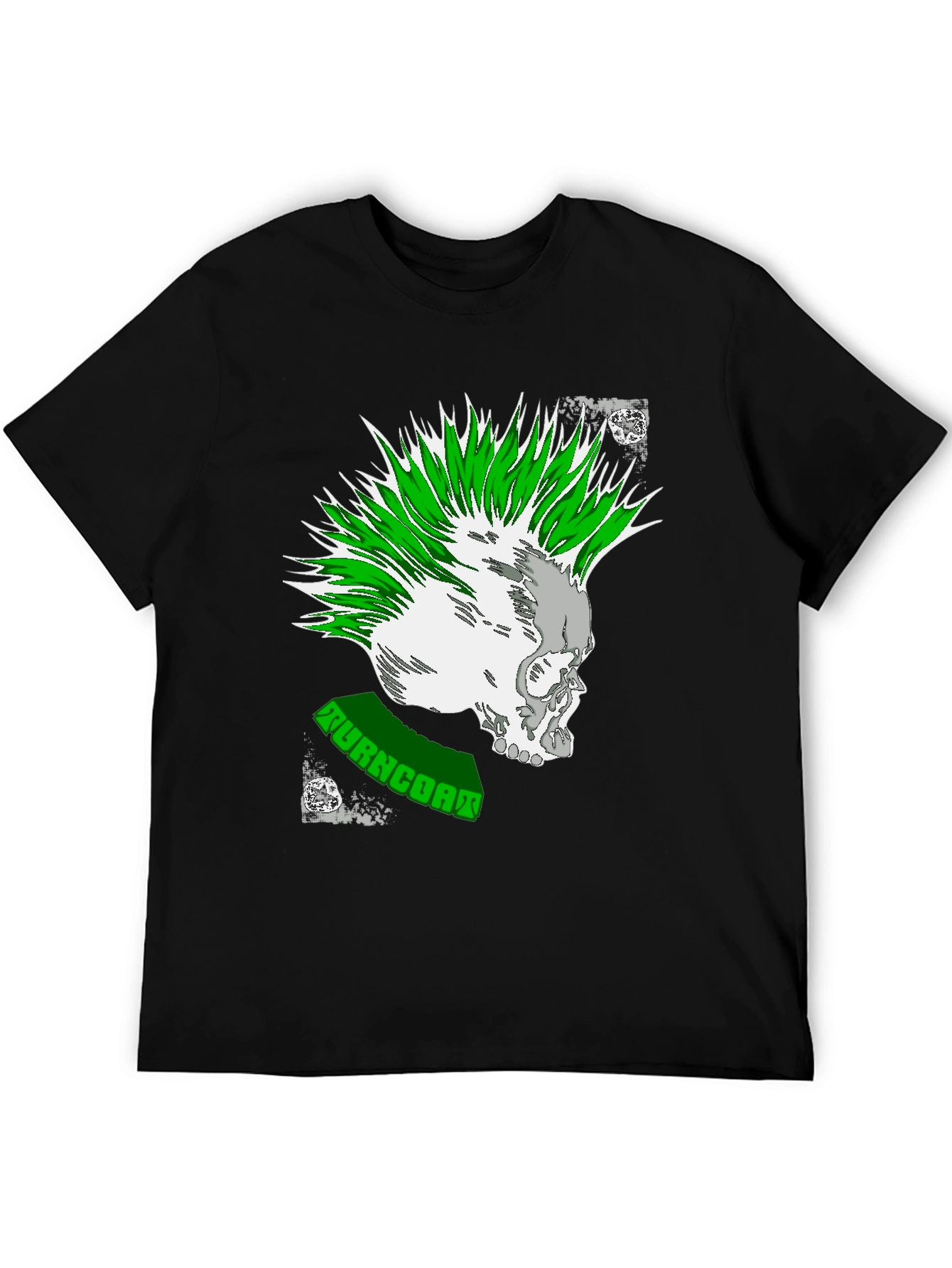 Punk Rock Skull Graphic Tee - Turncoat Band Shirt