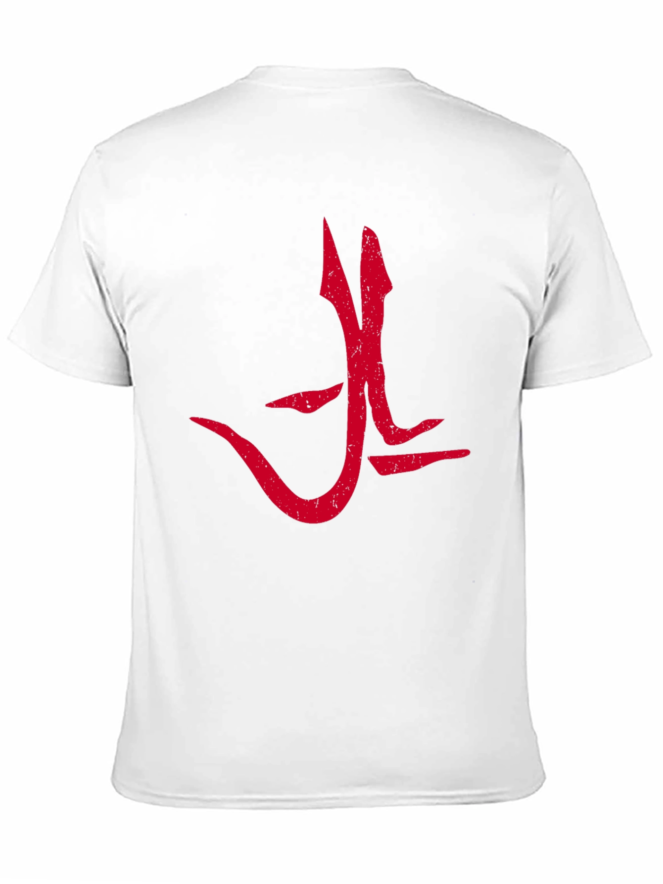 Red Graphic Tee - Bold Symbol Design