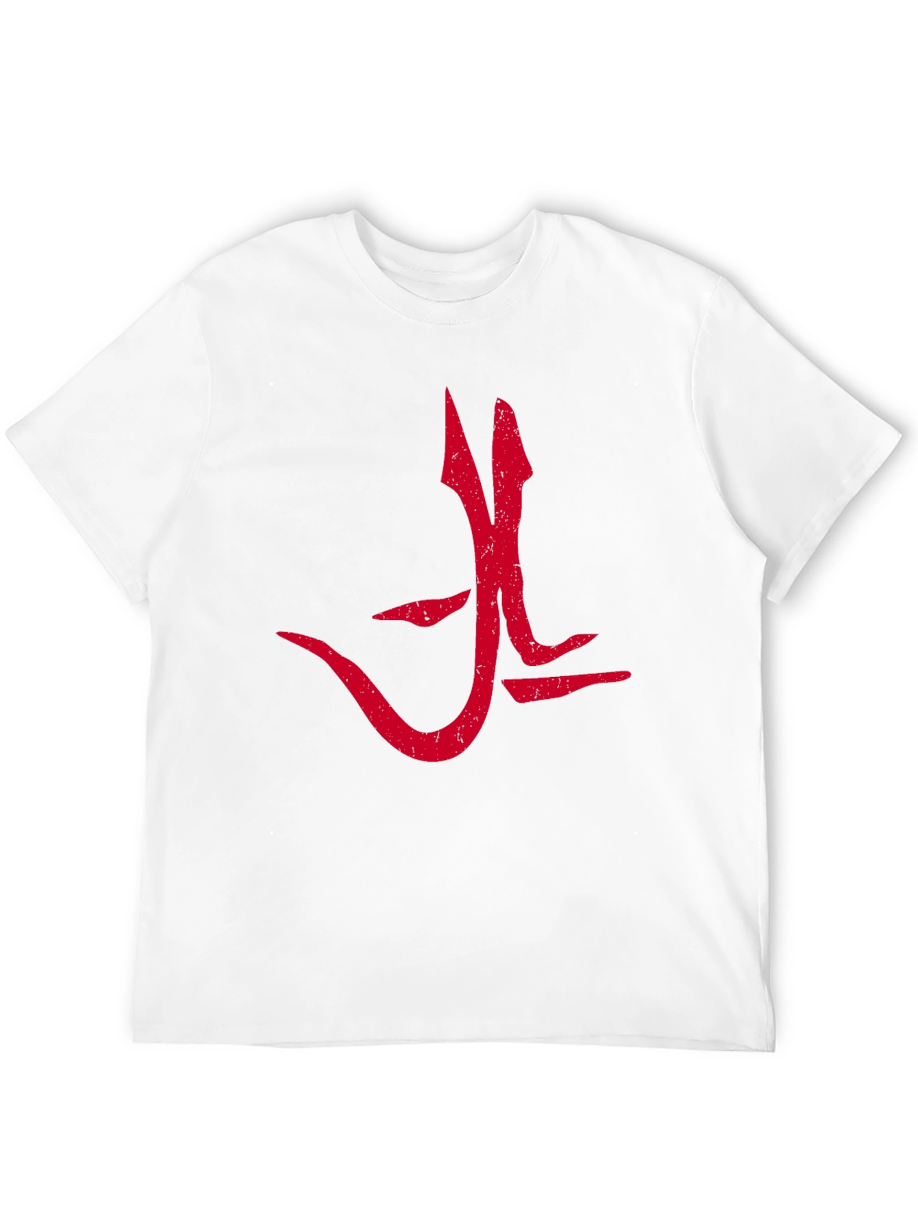 Red Graphic Tee - Bold Symbol Design