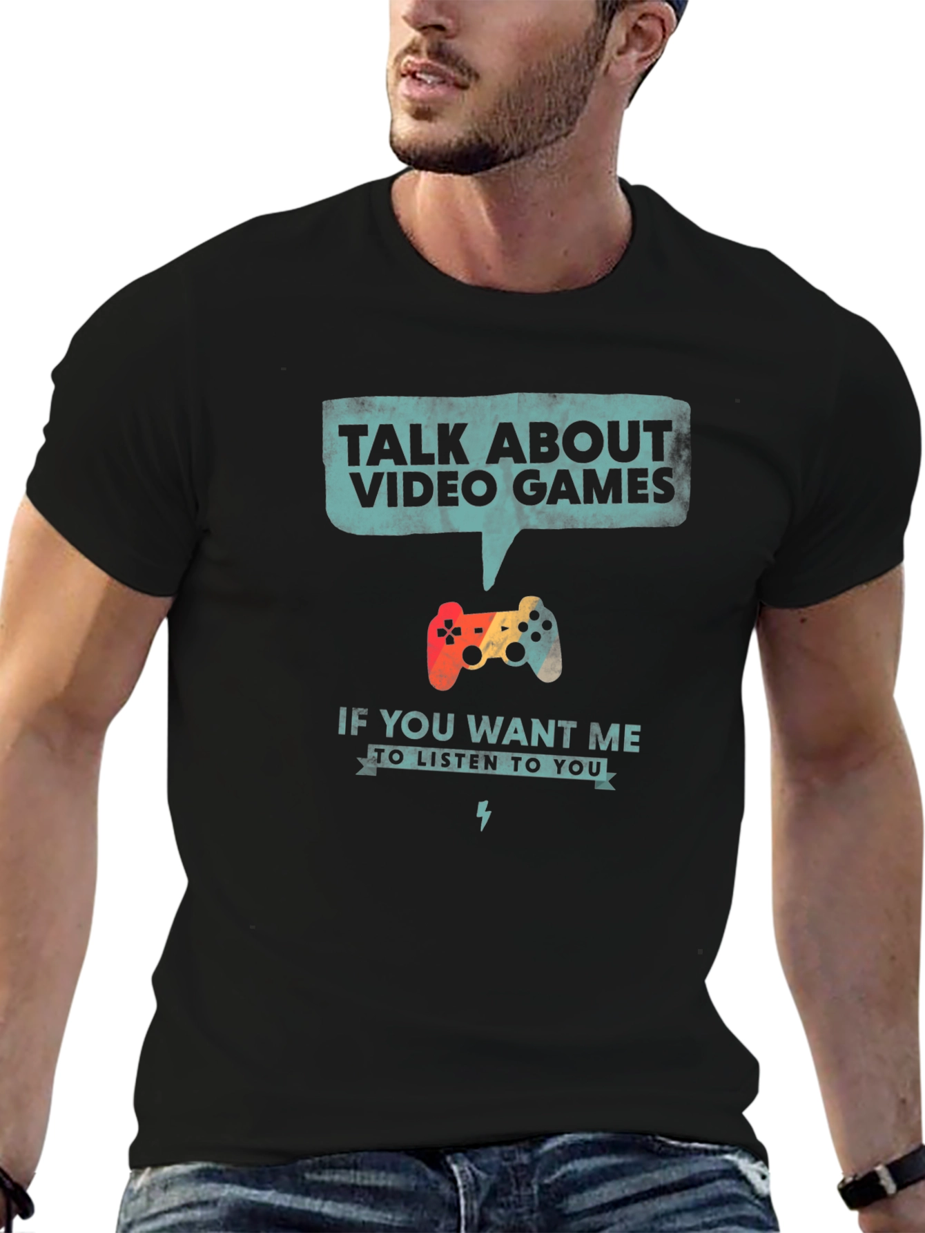 Talk About Video Games Graphic T-Shirt