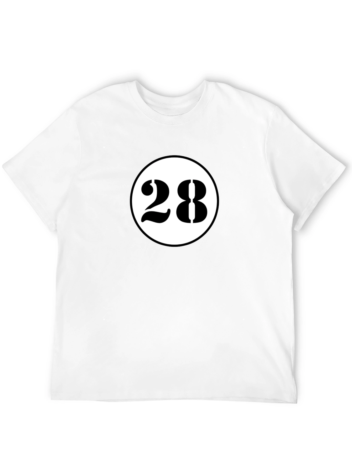 Retro Number 28 Graphic Tee - Classic Style