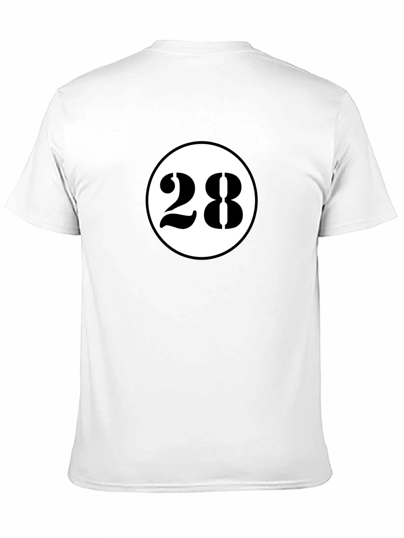 Retro Number 28 Graphic Tee - Classic Style