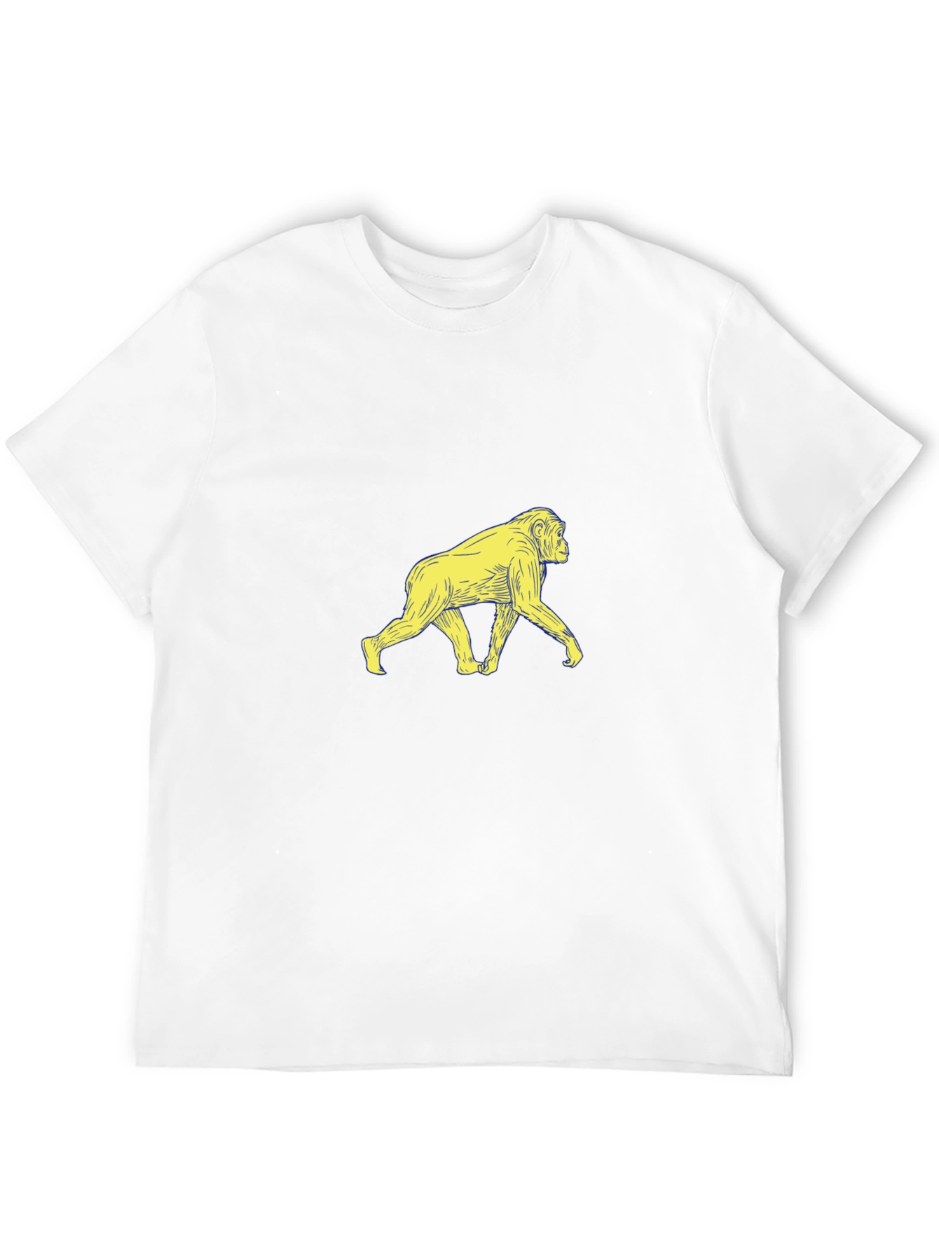 Monkey Graphic Print Mens Black T-Shirt