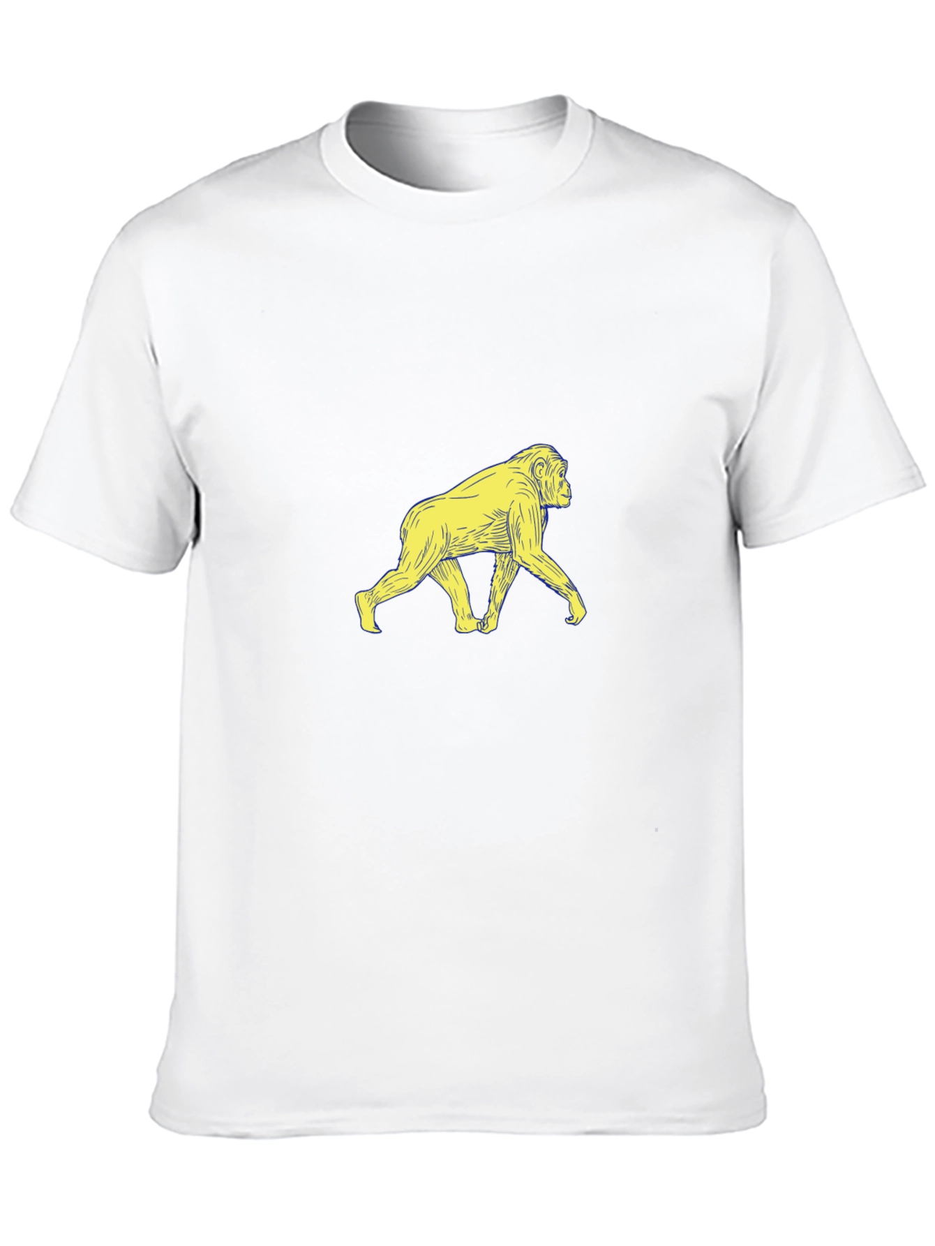 Monkey Graphic Print Mens Black T-Shirt