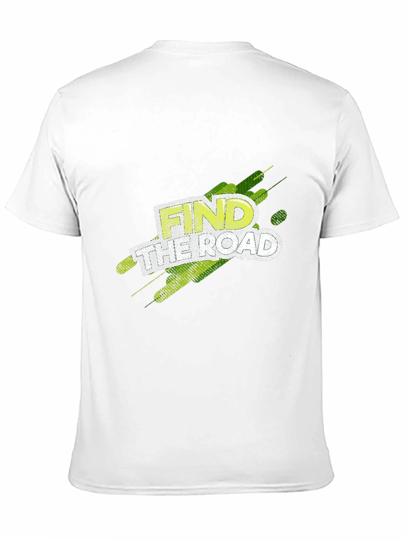 Find Your Road Graphic T-Shirt - Black Casual Tee