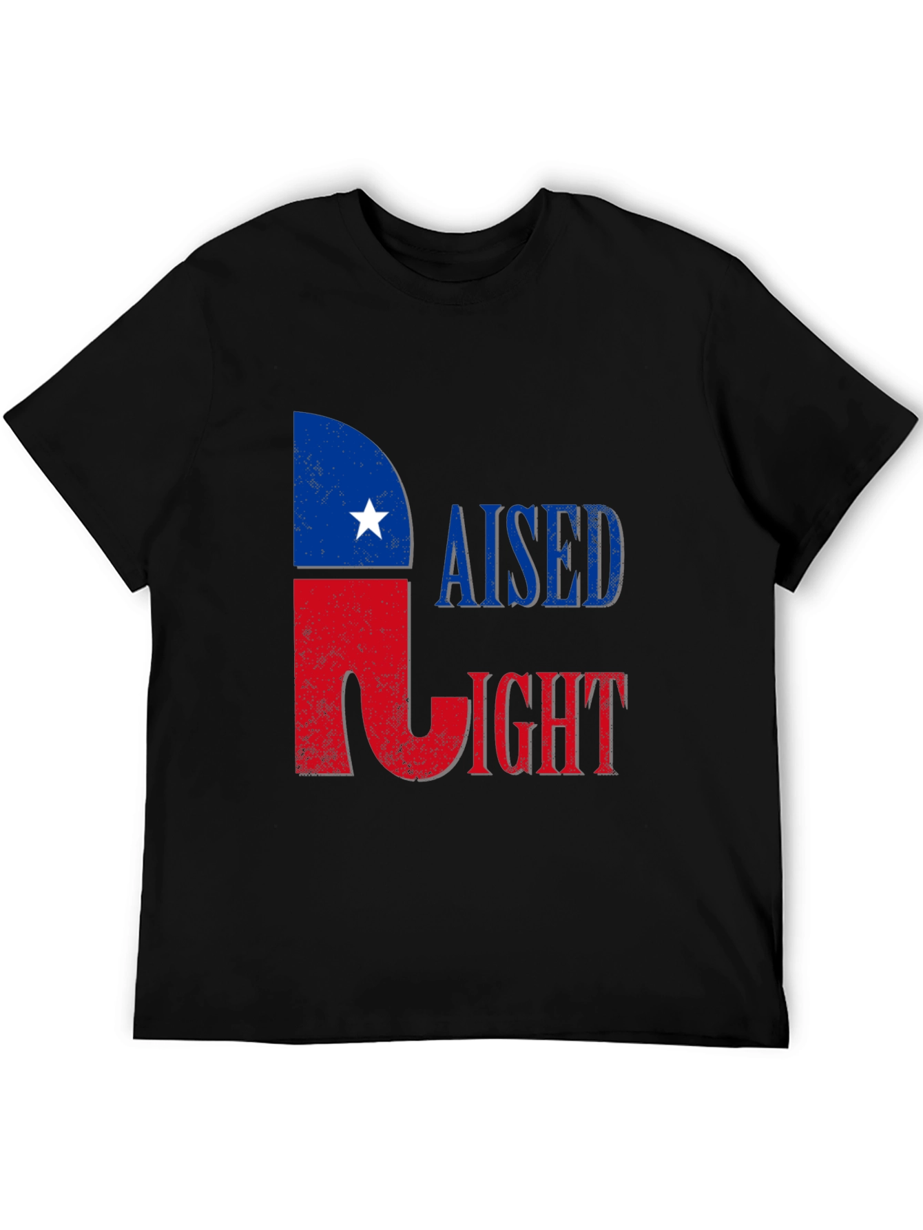 Raised Right T-Shirt - Patriotic Texas Pride Tee