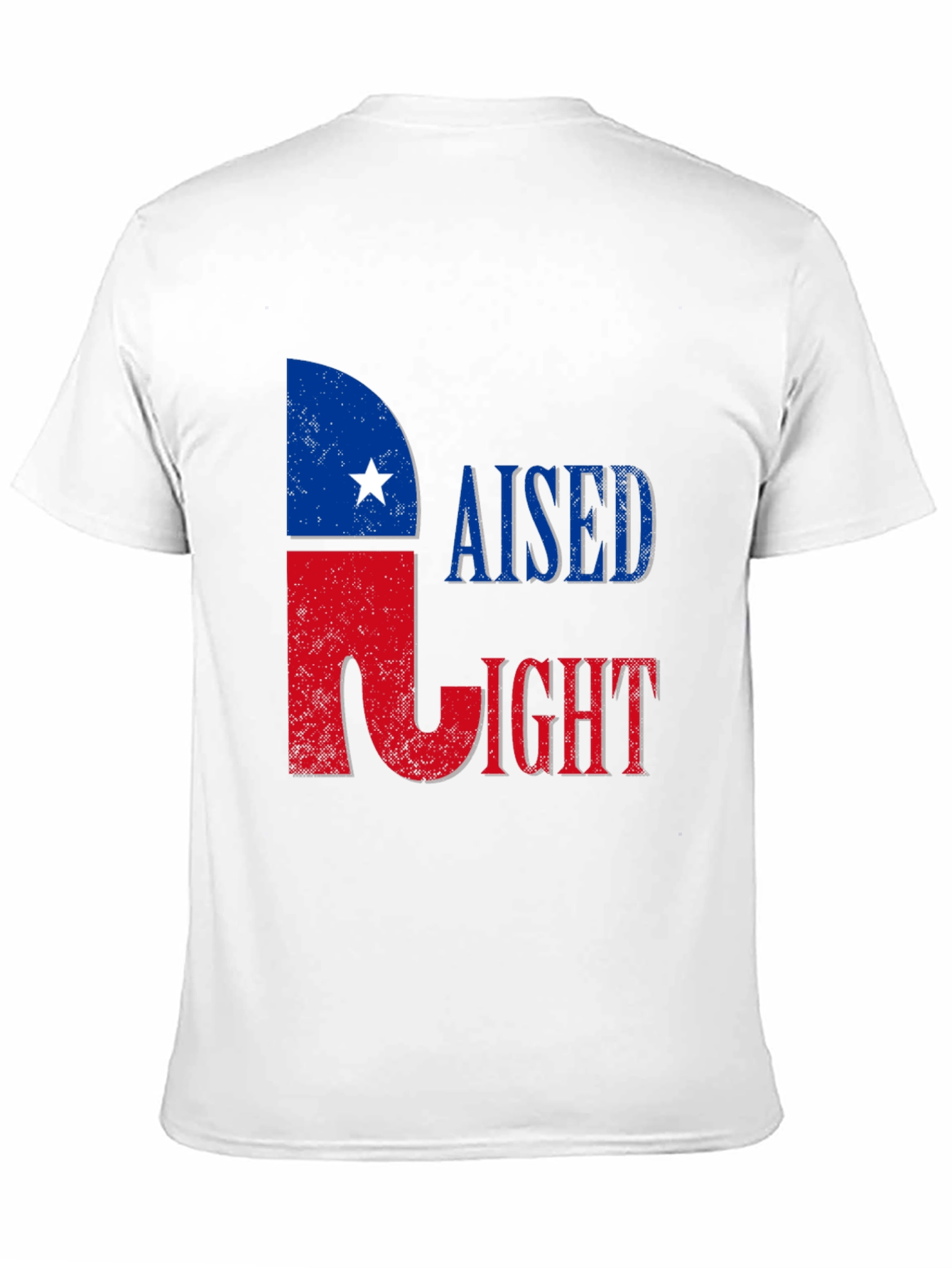 Raised Right T-Shirt - Patriotic Texas Pride Tee