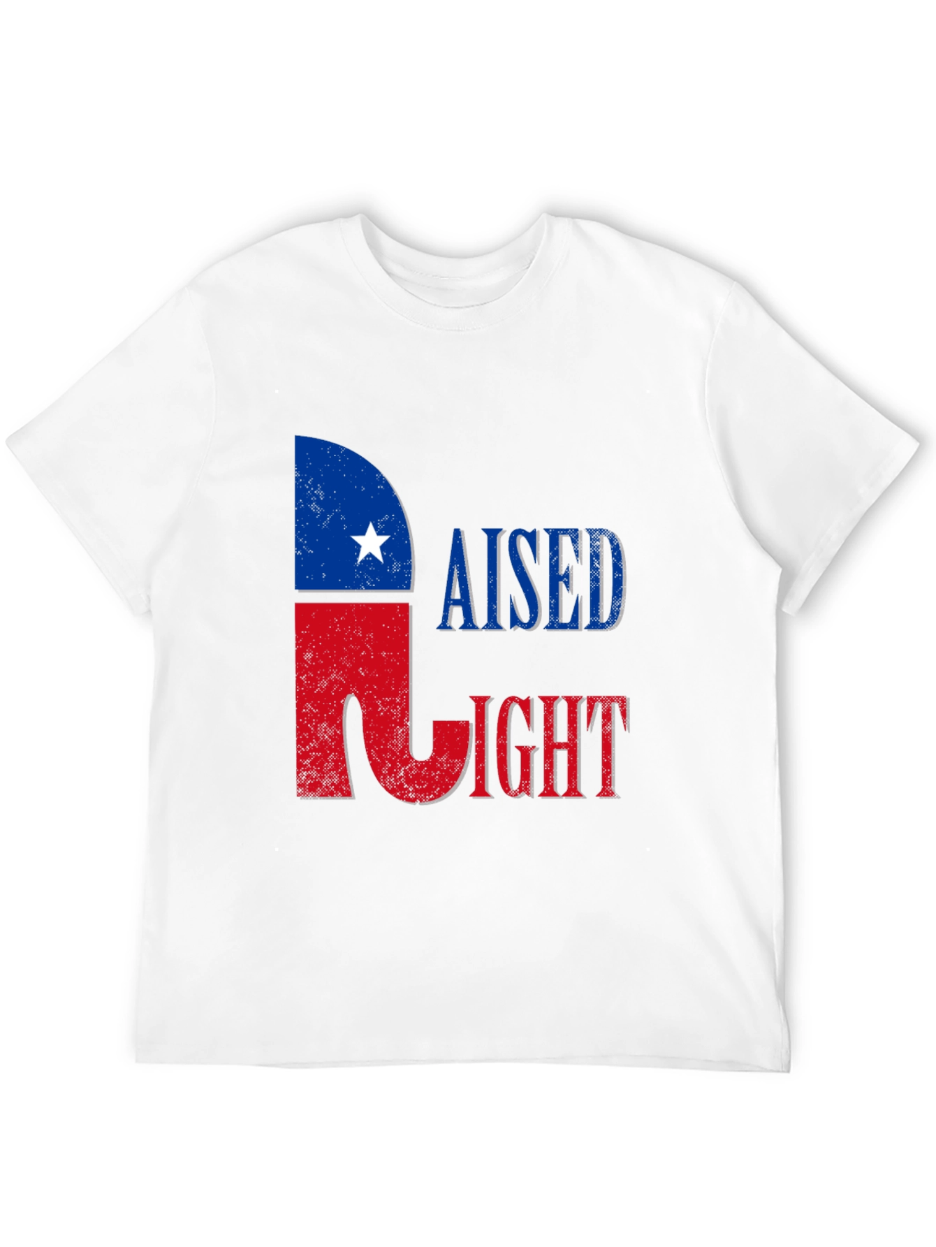 Raised Right T-Shirt - Patriotic Texas Pride Tee