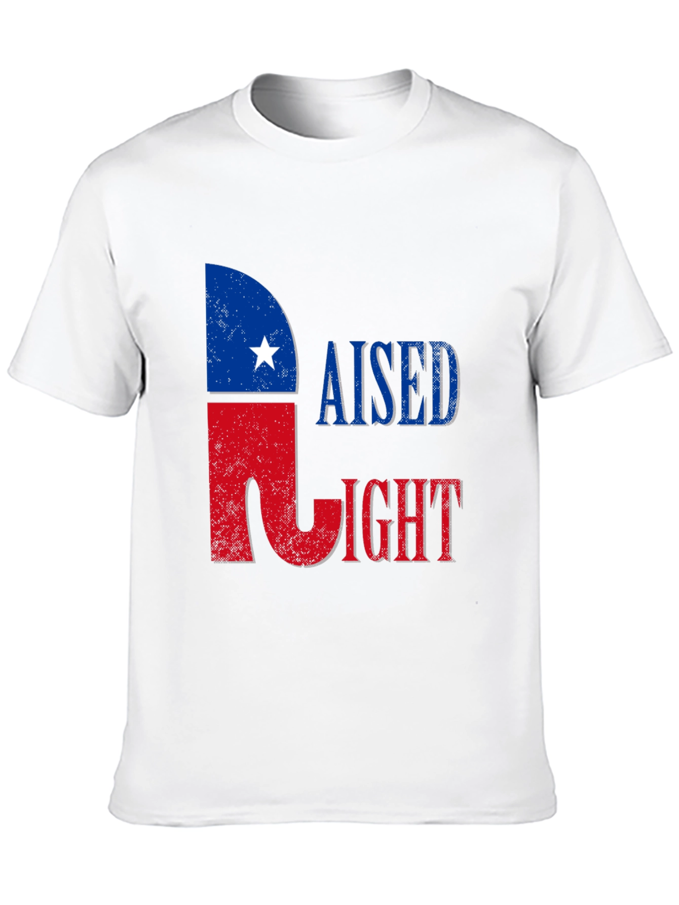 Raised Right T-Shirt - Patriotic Texas Pride Tee