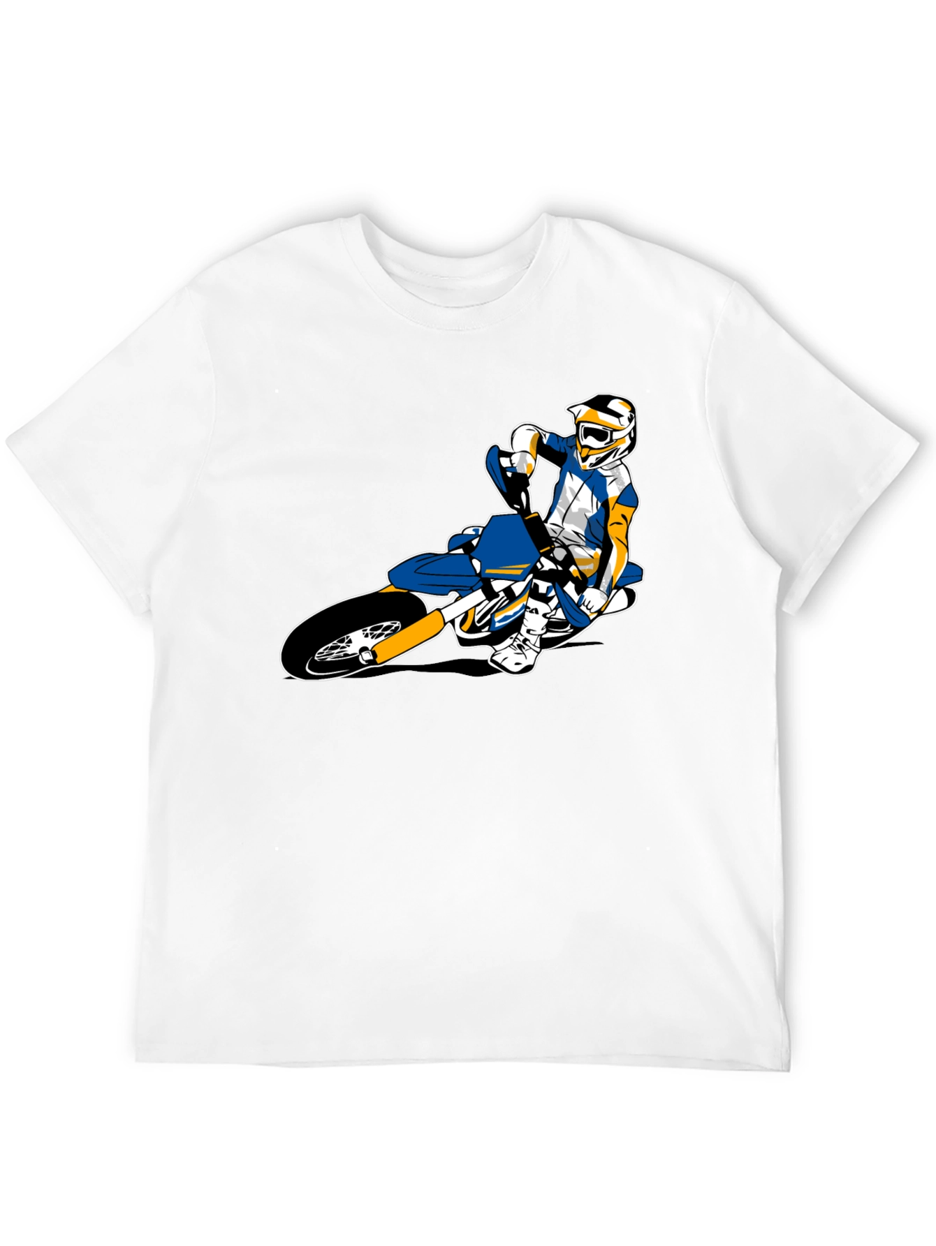 Motocross Rider Graphic Tee - Black