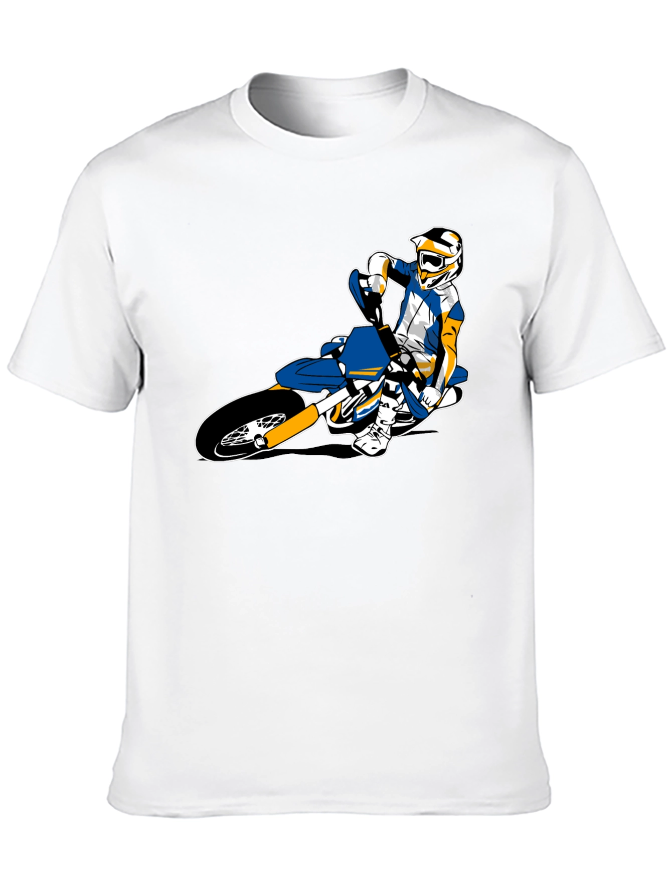 Motocross Rider Graphic Tee - Black