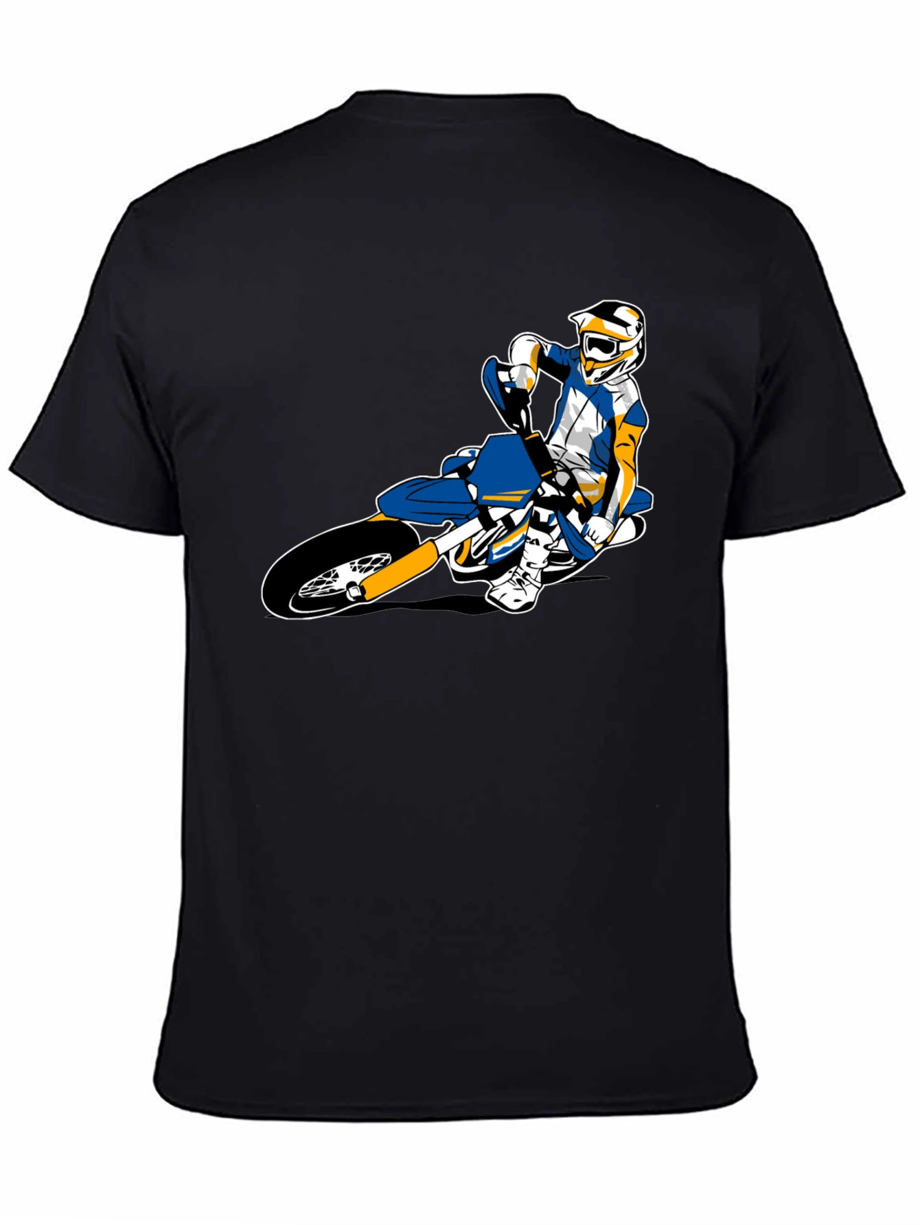 Motocross Rider Graphic Tee - Black