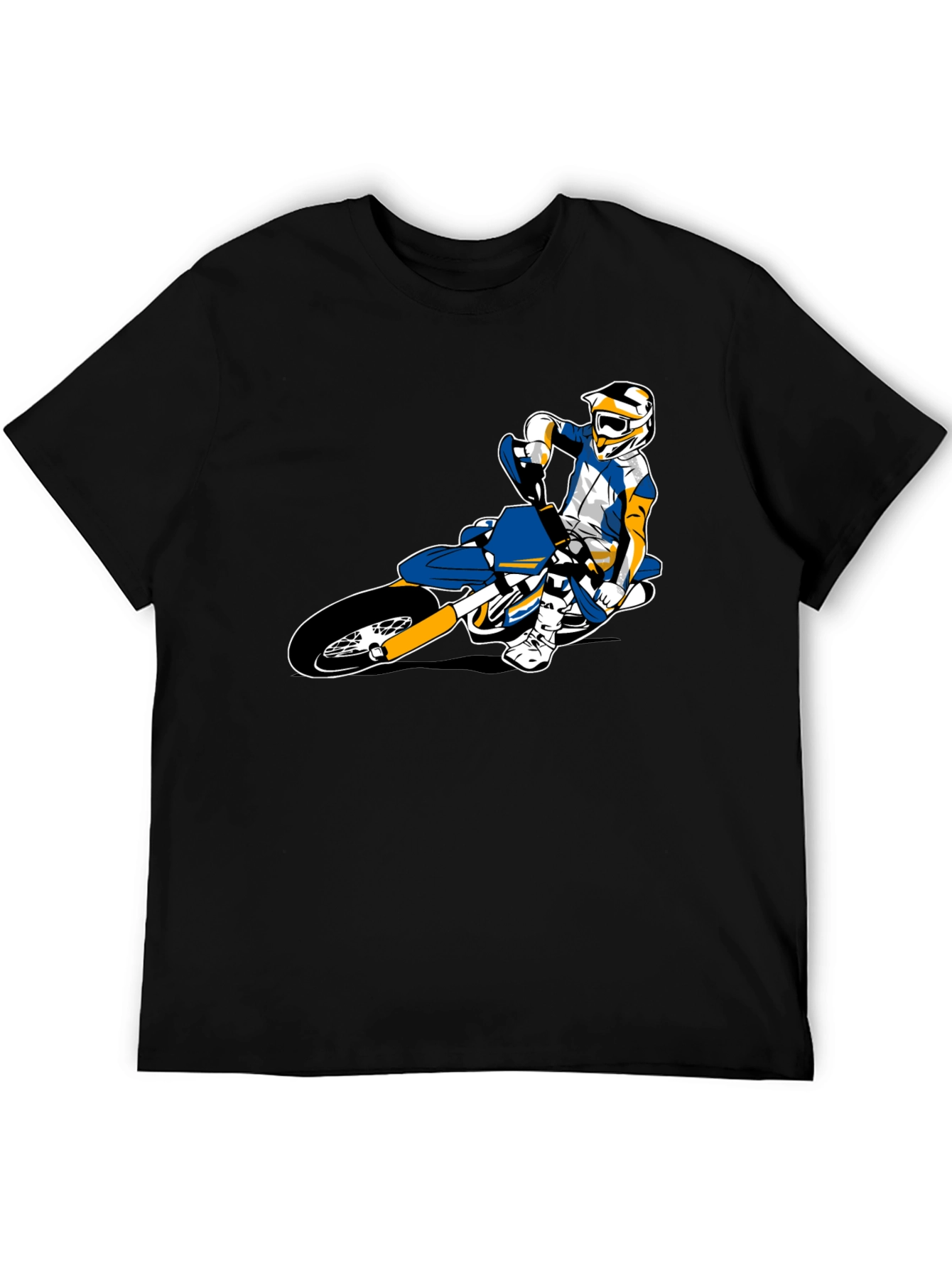 Motocross Rider Graphic Tee - Black
