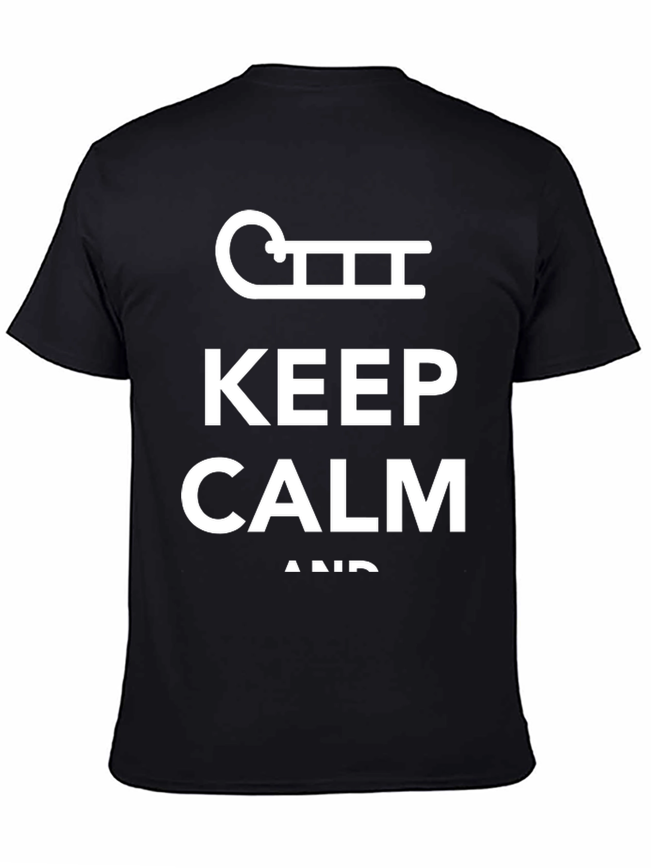 Keep Calm and Sleigh On! Black T-Shirt