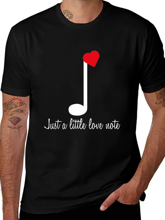 Love Note T-Shirt: Musical Heart Tee