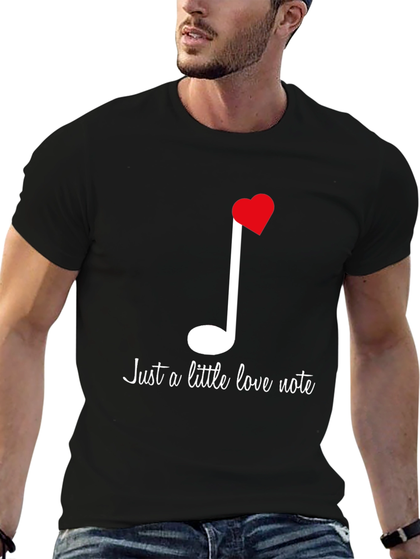 Love Note T-Shirt: Musical Heart Tee