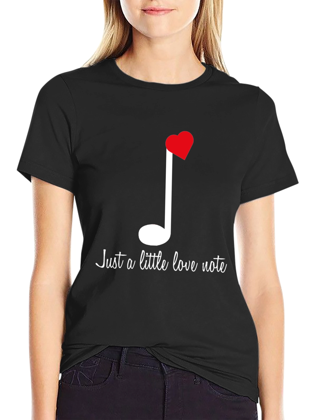 Love Note T-Shirt: Musical Heart Tee