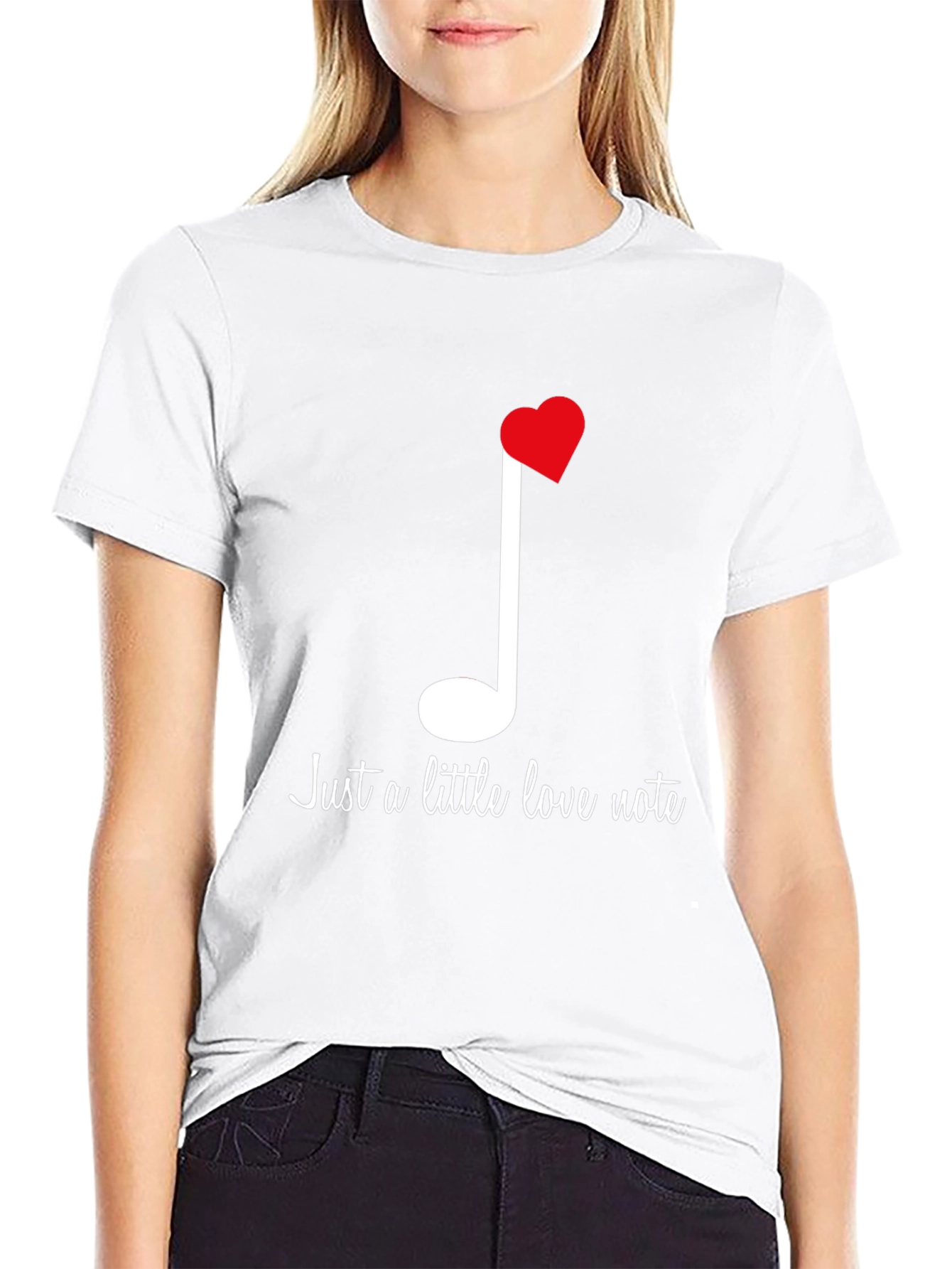 Love Note T-Shirt: Musical Heart Tee