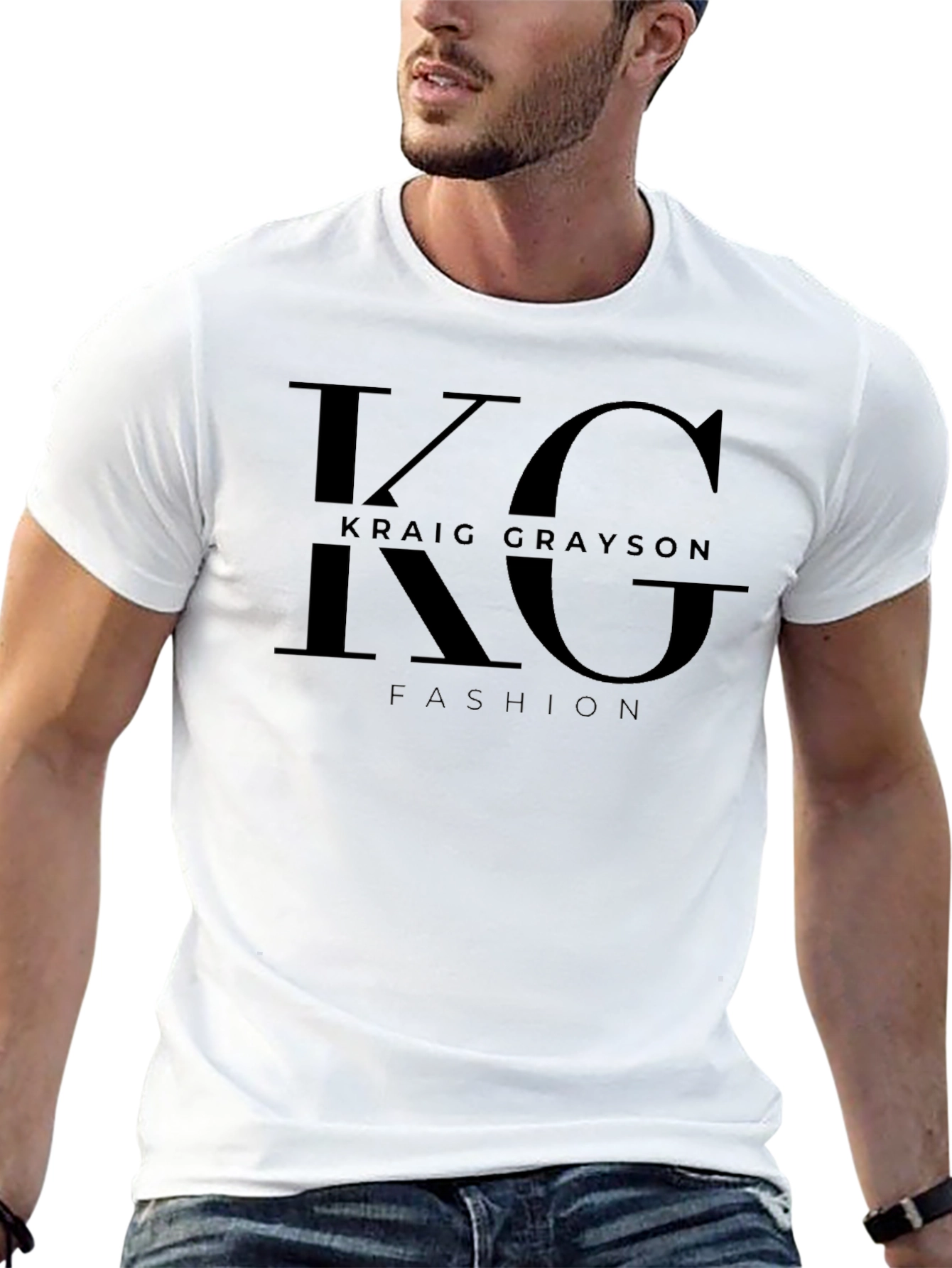 Kraic Grayson Fashion Black Tee