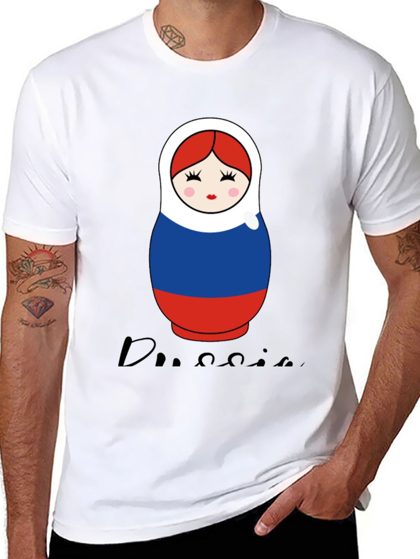 Russian Doll Tee - Unique Graphic T-Shirt