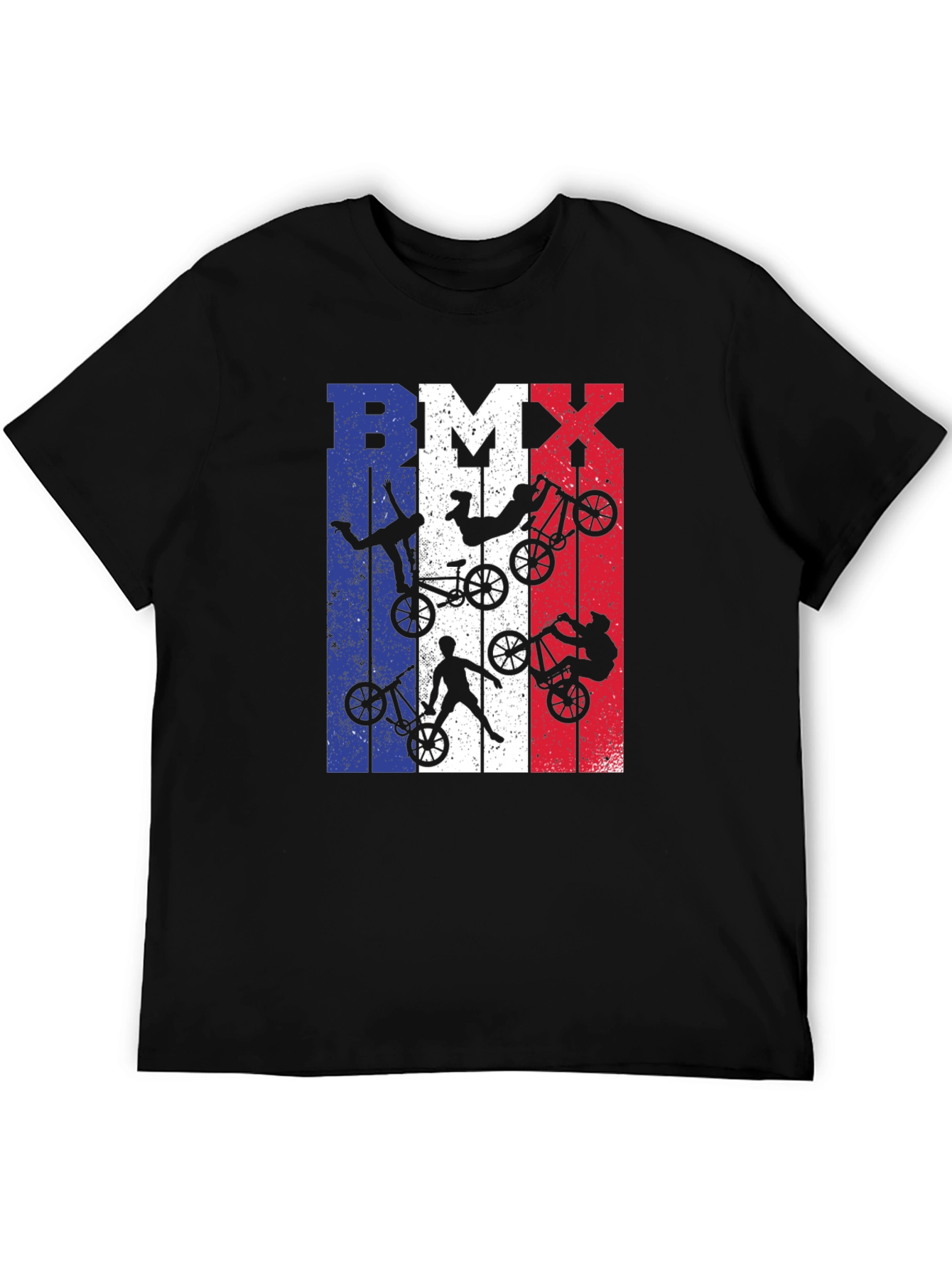 BMX French Flag T-Shirt - Extreme Biking Style