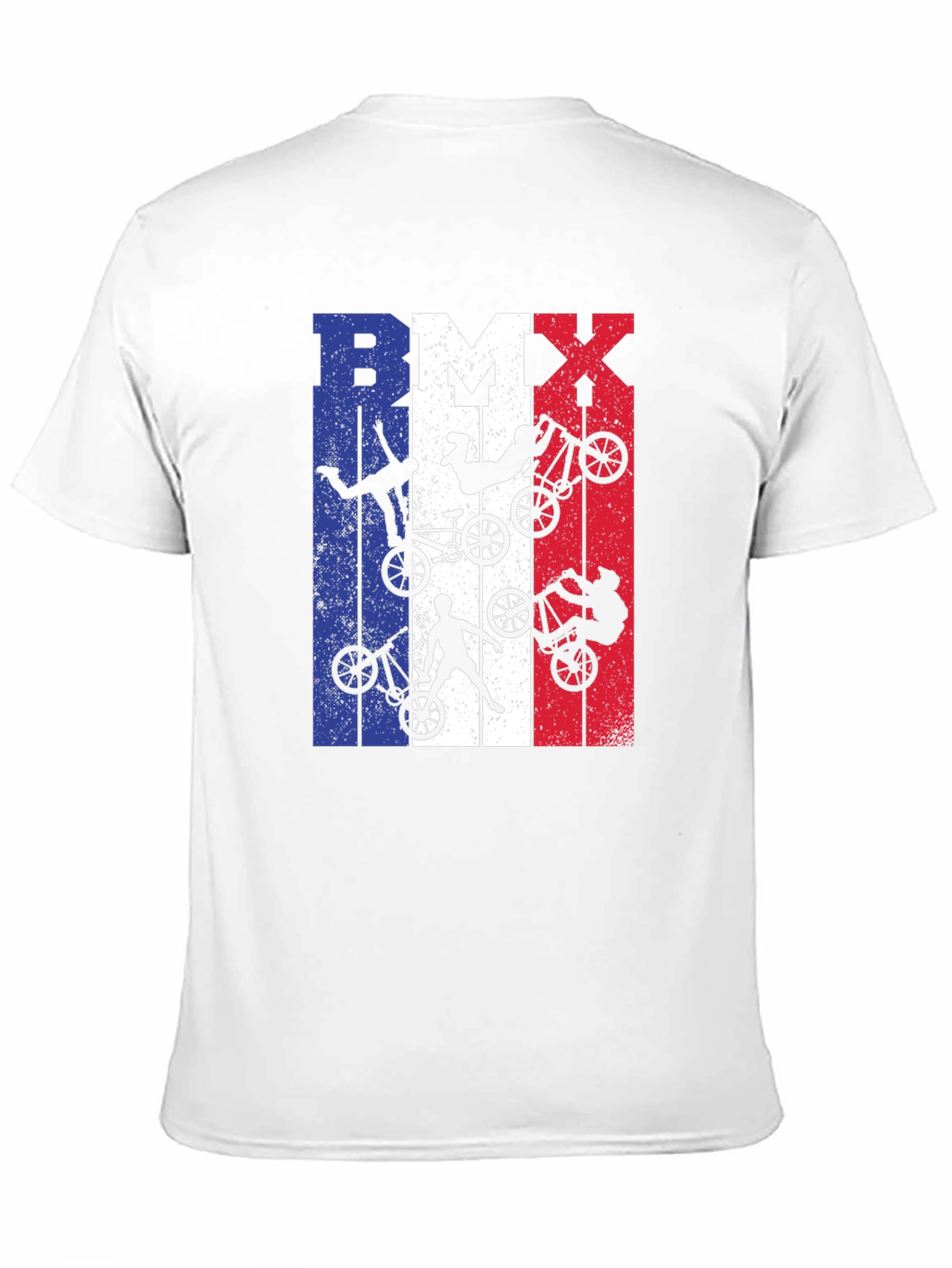 BMX French Flag T-Shirt - Extreme Biking Style