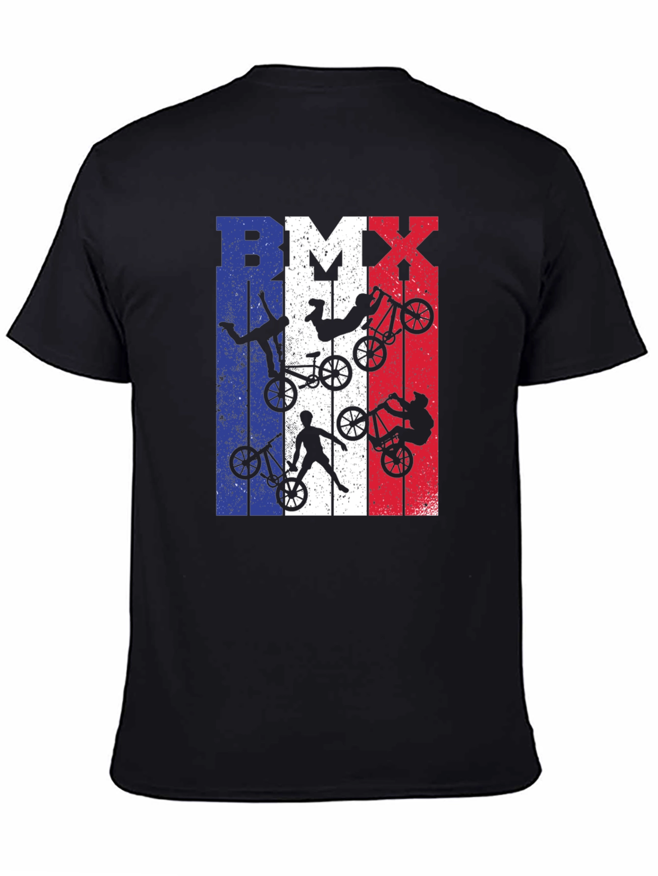 BMX French Flag T-Shirt - Extreme Biking Style