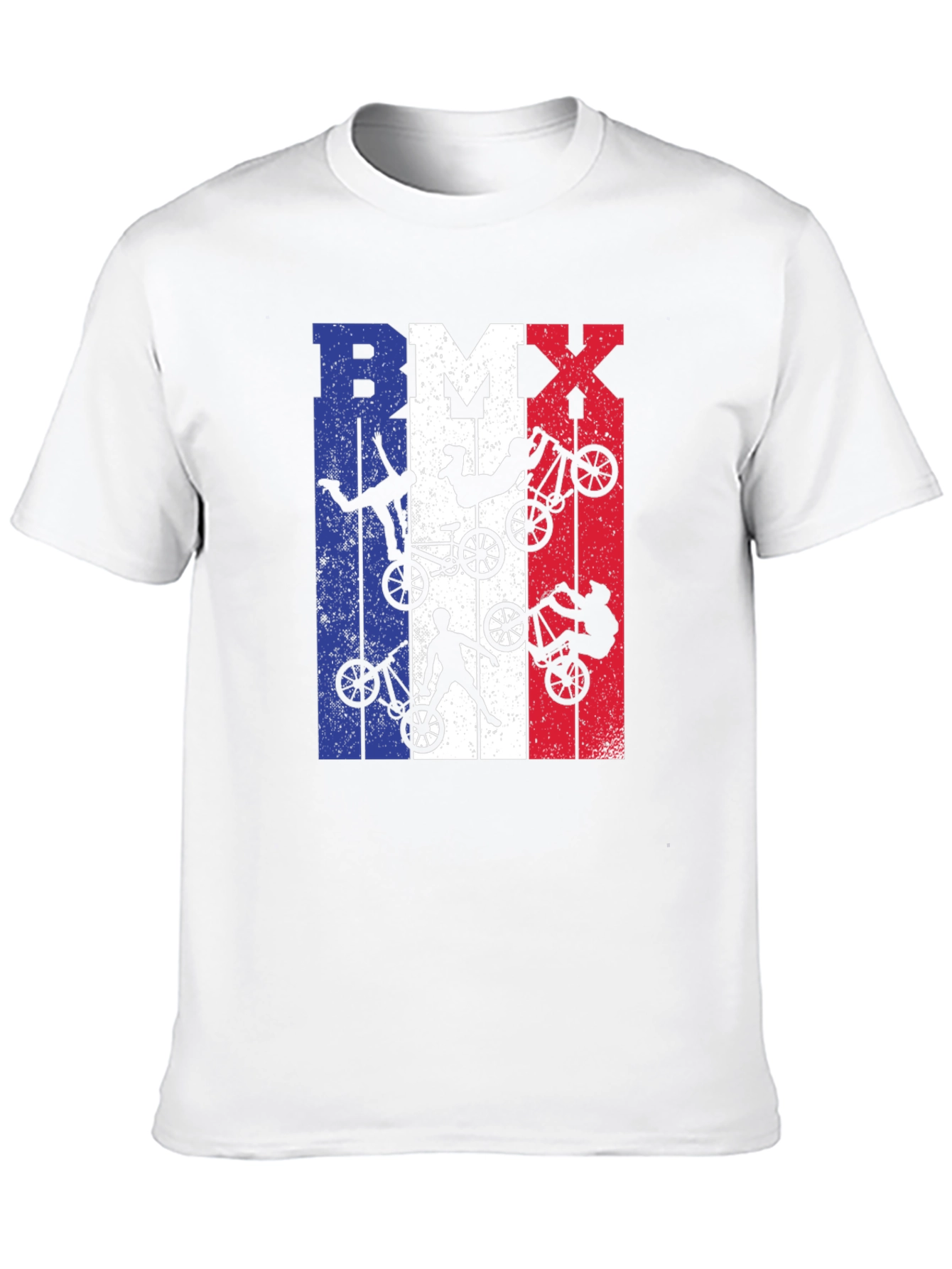 BMX French Flag T-Shirt - Extreme Biking Style