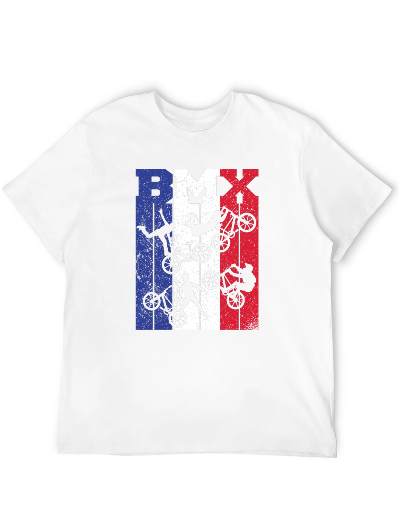 BMX French Flag T-Shirt - Extreme Biking Style