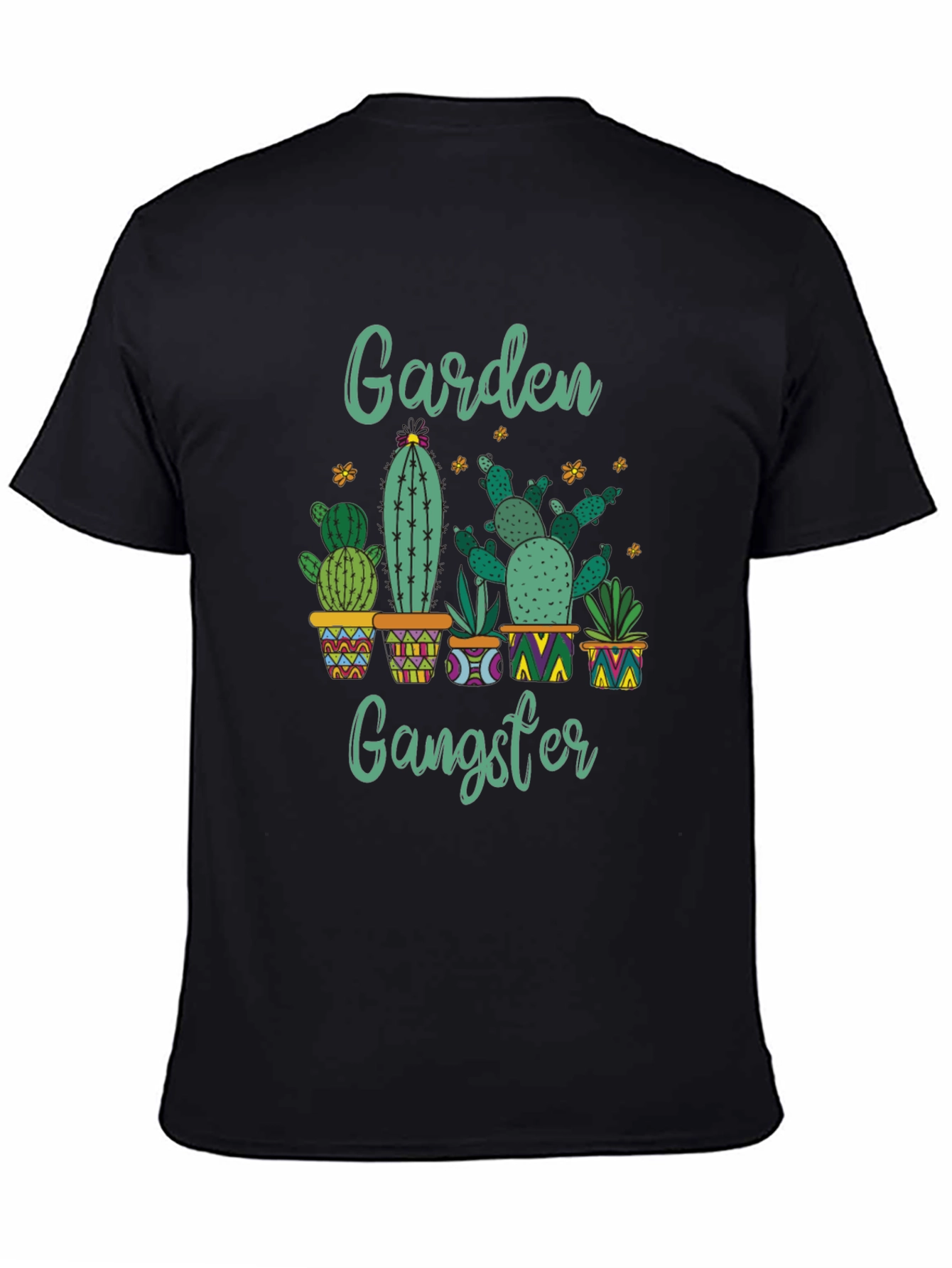 Garden Gangster Cactus T-Shirt - Quirky Plant Lover Tee