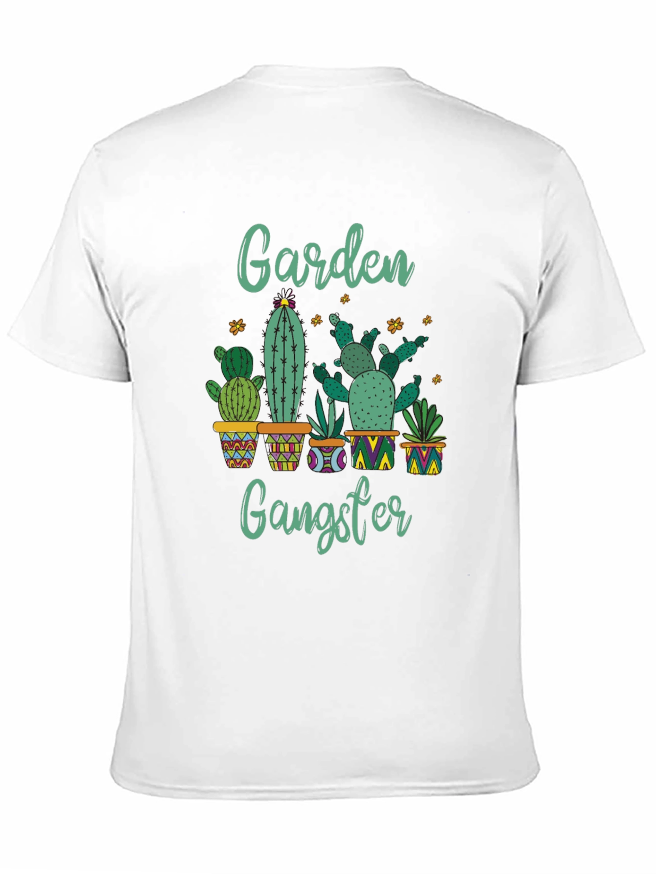 Garden Gangster Cactus T-Shirt - Quirky Plant Lover Tee