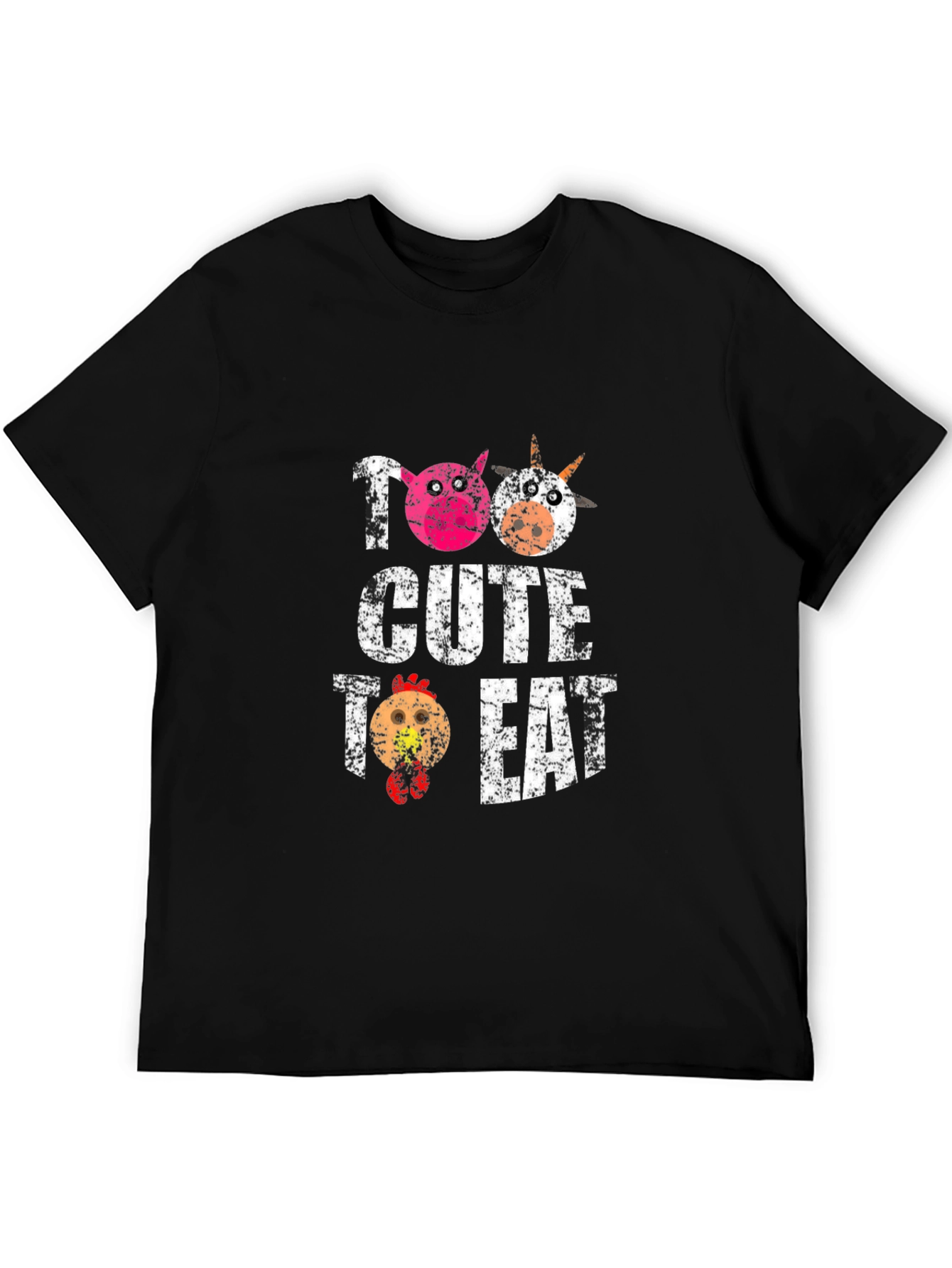 Too Cute To Eat - Farm Animal Lover T-Shirt