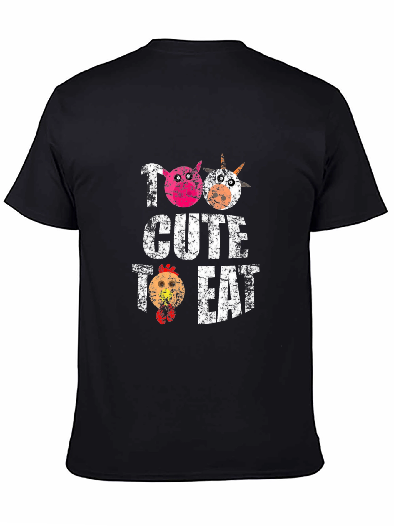 Too Cute To Eat - Farm Animal Lover T-Shirt