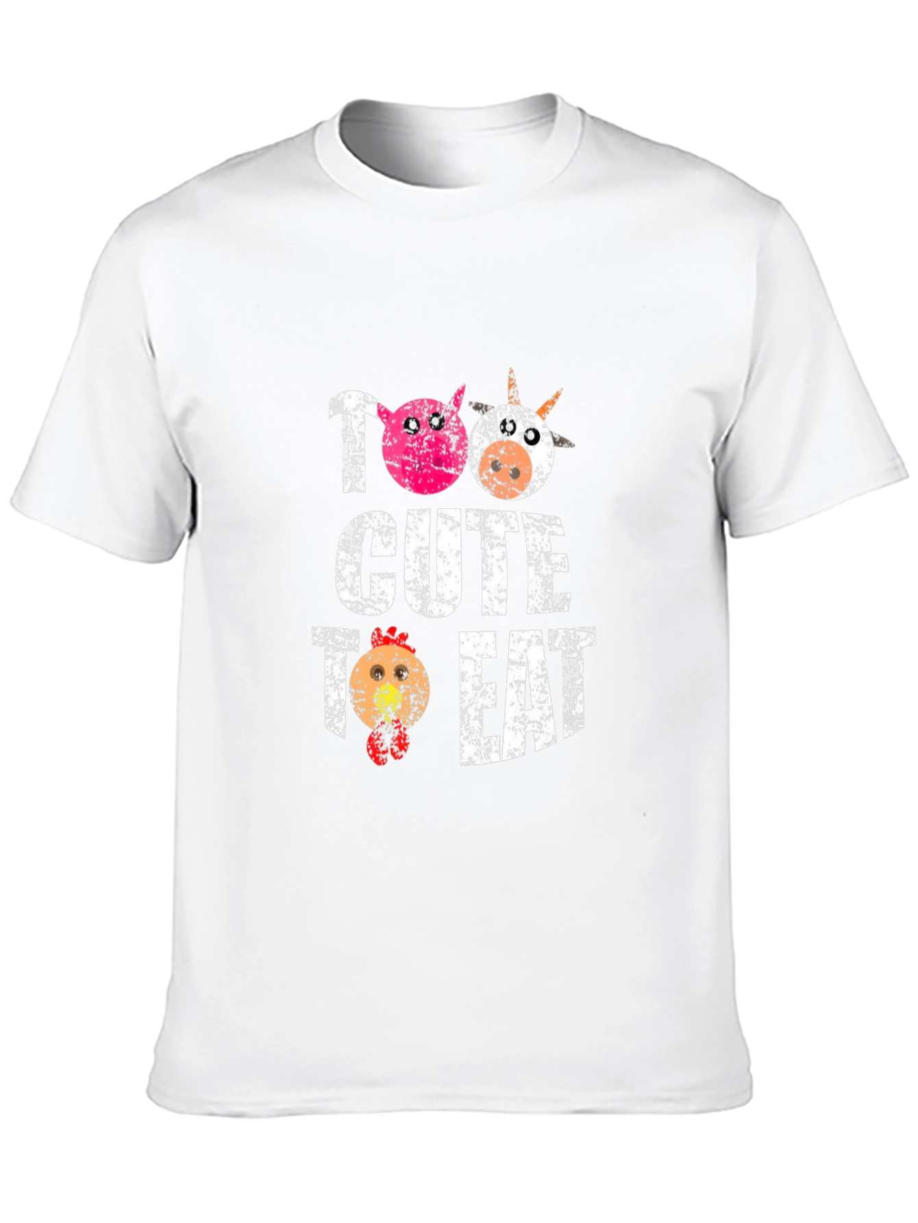 Too Cute To Eat - Farm Animal Lover T-Shirt